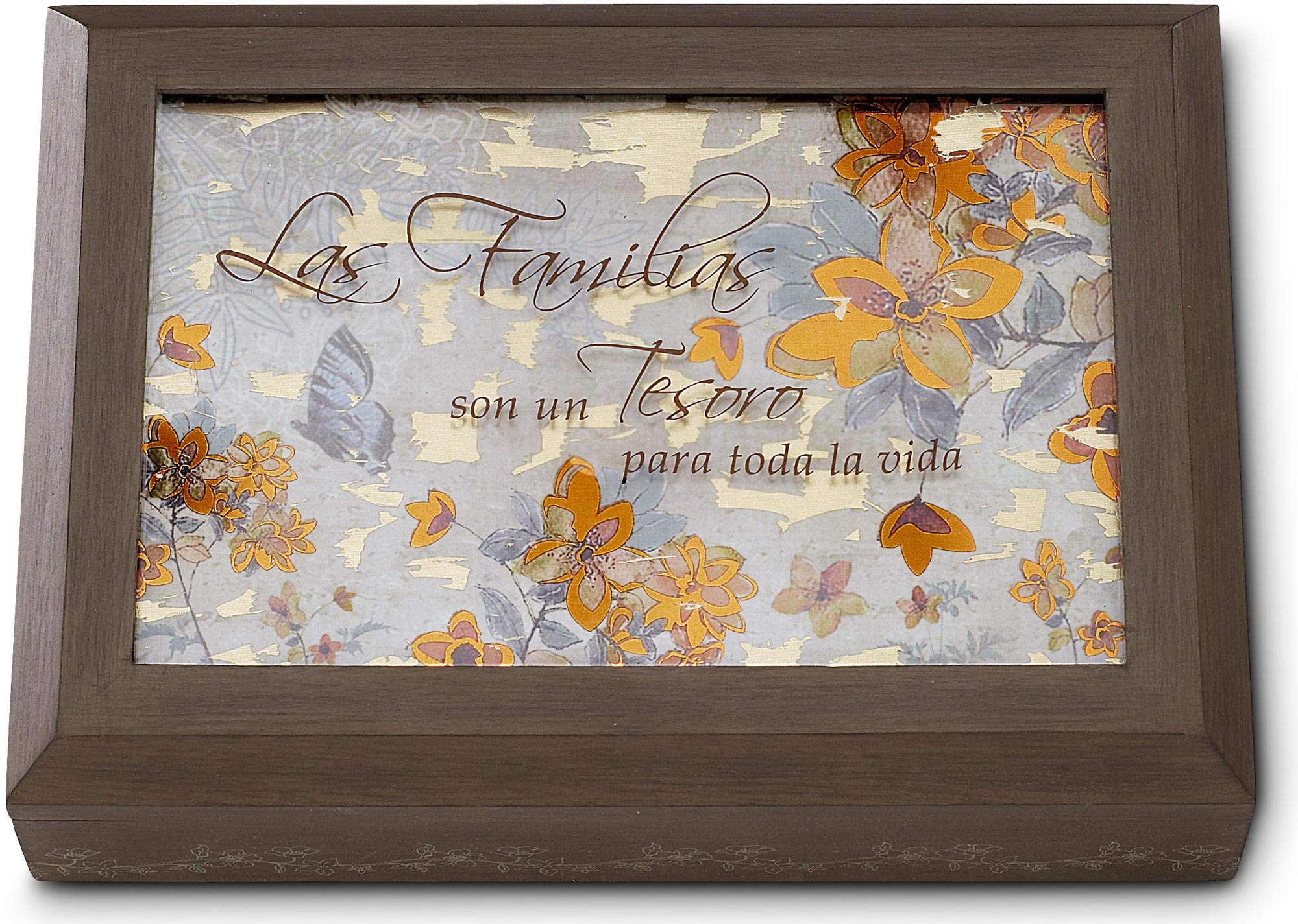 Las Familias 7.25x5.25 Keepsake Box - Perfect for Jewelry & Memories