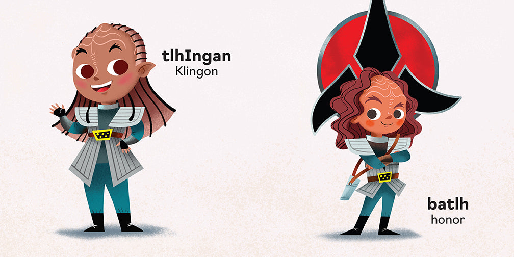 Star Trek: Baby's First Klingon Words Book - Learn Klingon Language for Kids & Toddlers - Perfect for Star Trek Fans, Baby Showers & Educational Gifts