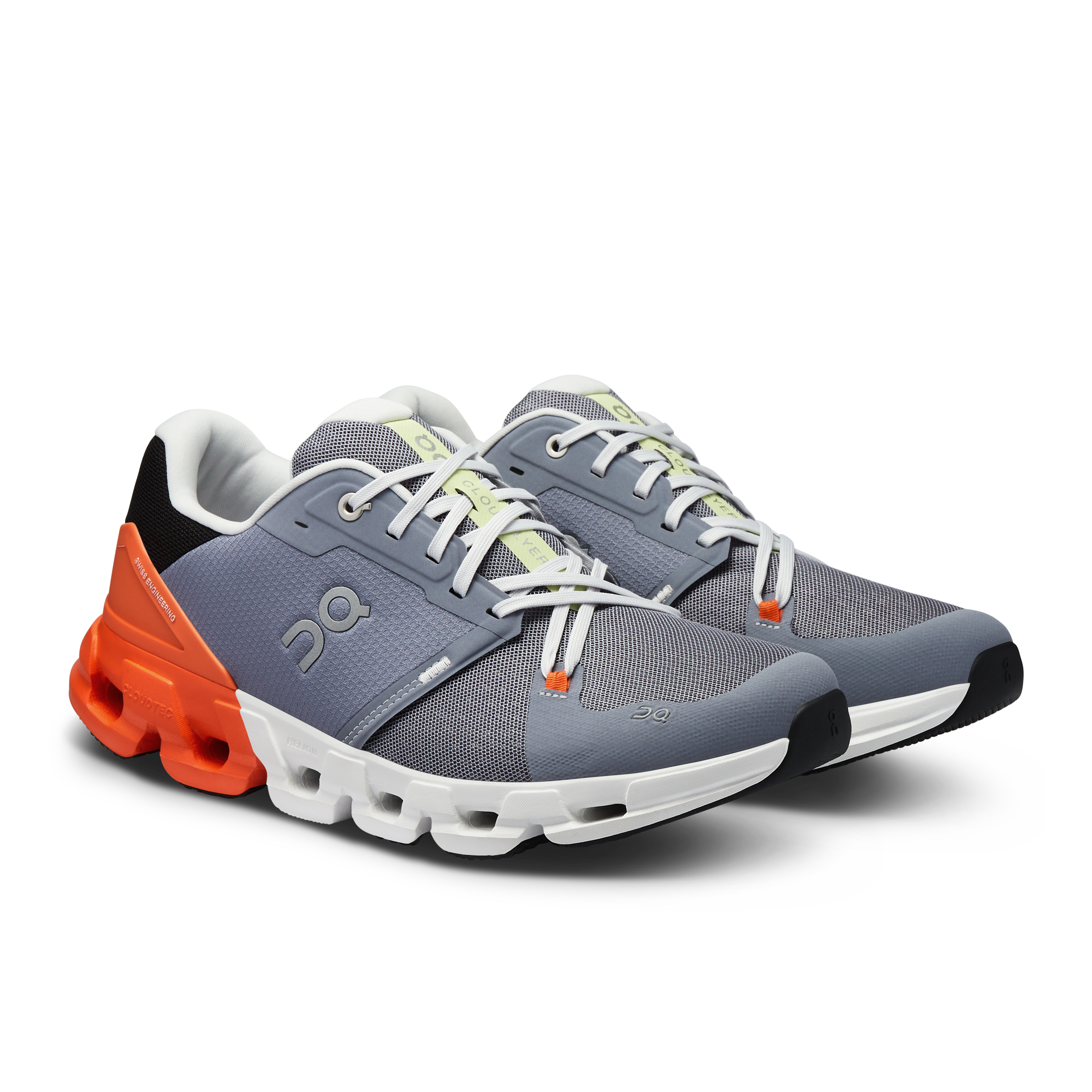 On Running Men's Cloudflyer 4 Running Shoes - Lightweight & Cushioned for Road Running - Fossil/Flame Color - Perfect for Jogging, Gym Workouts & Daily Wear