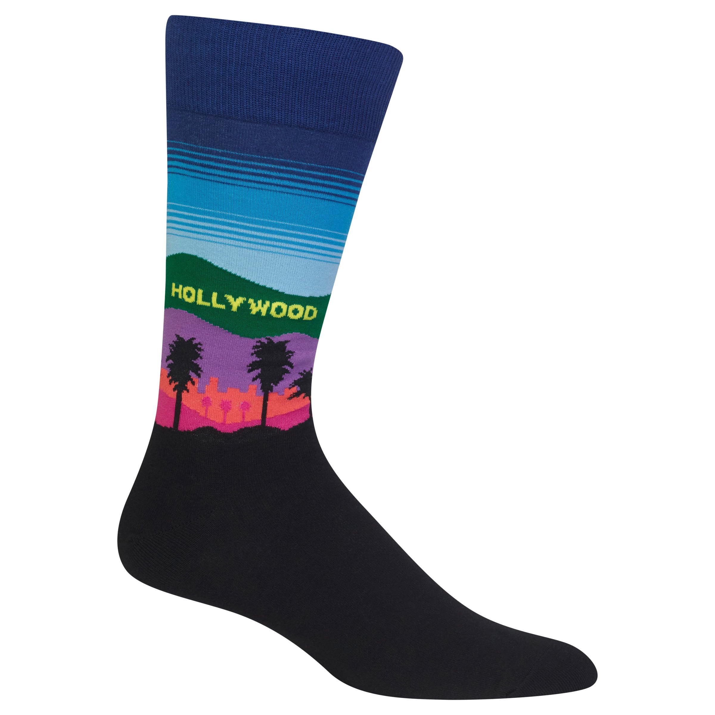 Hot Sox Men's Famous Paintings Crew Socks - 1 Pair Pack - Artistic Novelty Socks for Men - Perfect Gift for Art Lovers & Sock Collectors - Great for Casual Wear, Office, or Art-Themed Parties