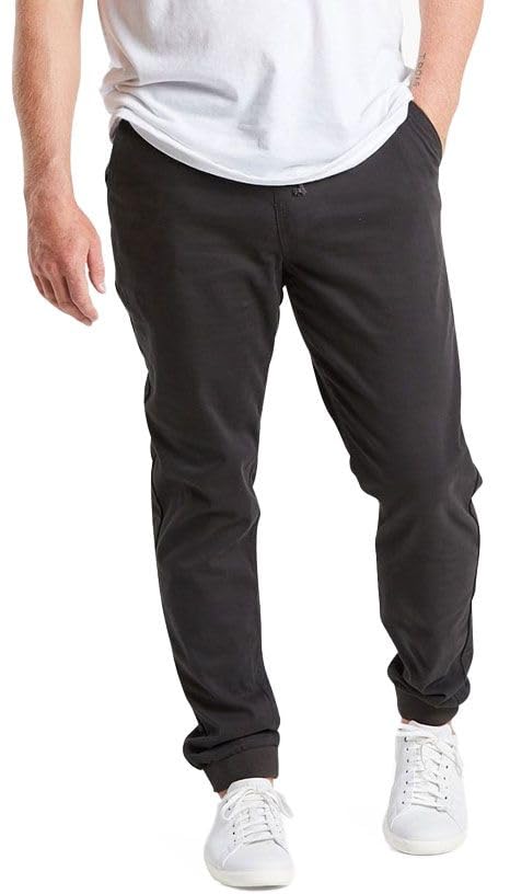 Mugsy Men’s Stretch Khaki Joggers - Classic Fit Chino Pants for Men | Comfortable & Flexible Casual Wear | True to Size | Perfect for Work, Travel & Everyday Use