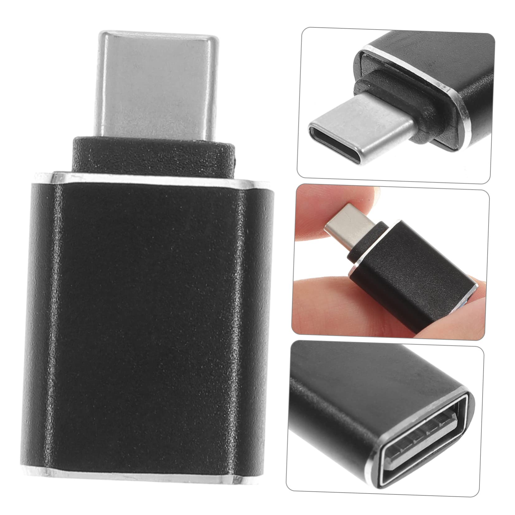 Uonlytech 6-Pack USB-C to USB Adapter, USB-C Male to USB Female Converter for Laptop, Phone, Tablet - Compatible with MacBook, iPad, Samsung & More - Durable Plastic Design for Home, Office & Travel Use