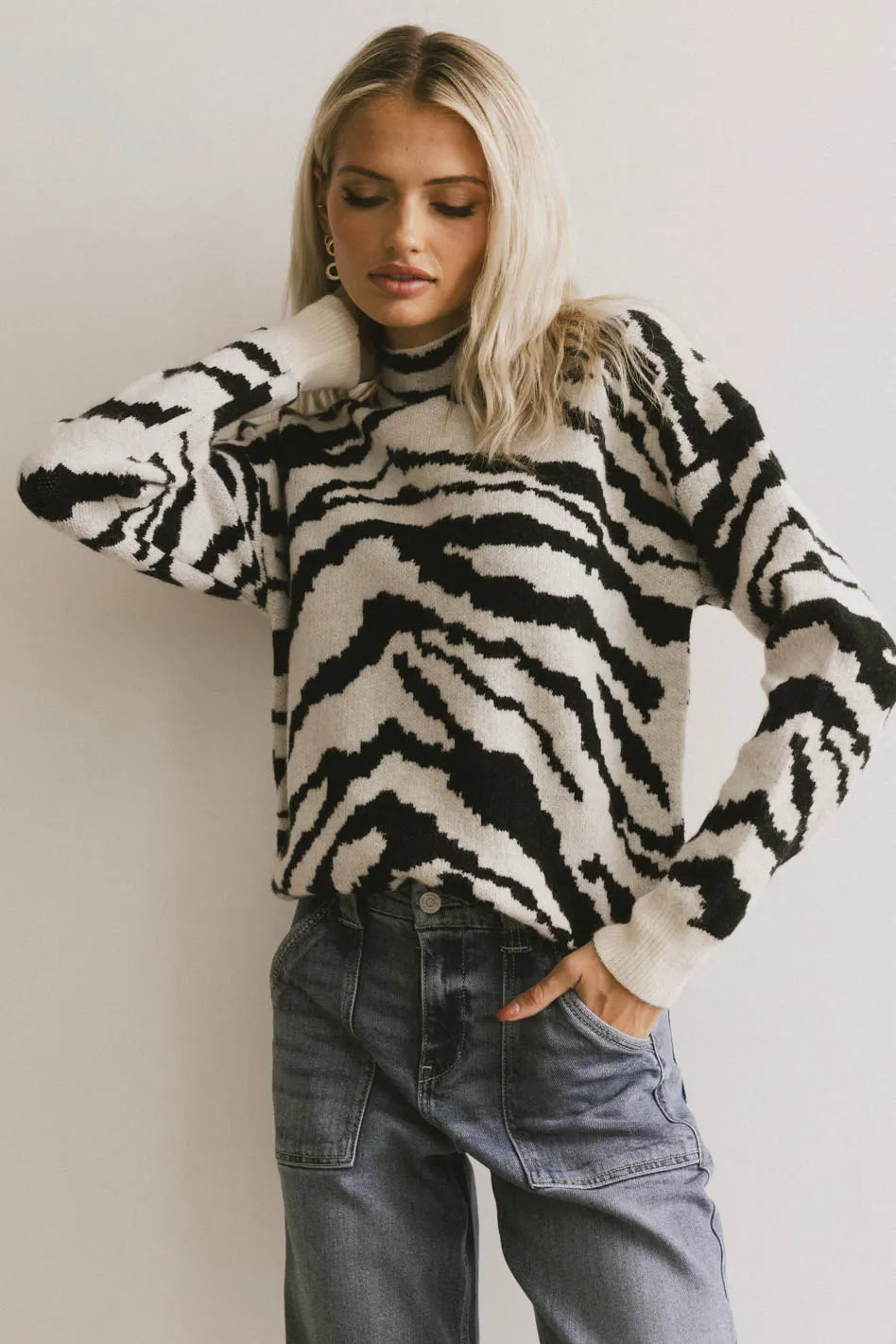 Amorette Knit Sweater for Women - Cozy Cable Knit Pullover Winter Sweater | Soft & Warm Casual Wear for Fall, Winter & Holiday Season | Perfect for Office, Dates & Family Gatherings