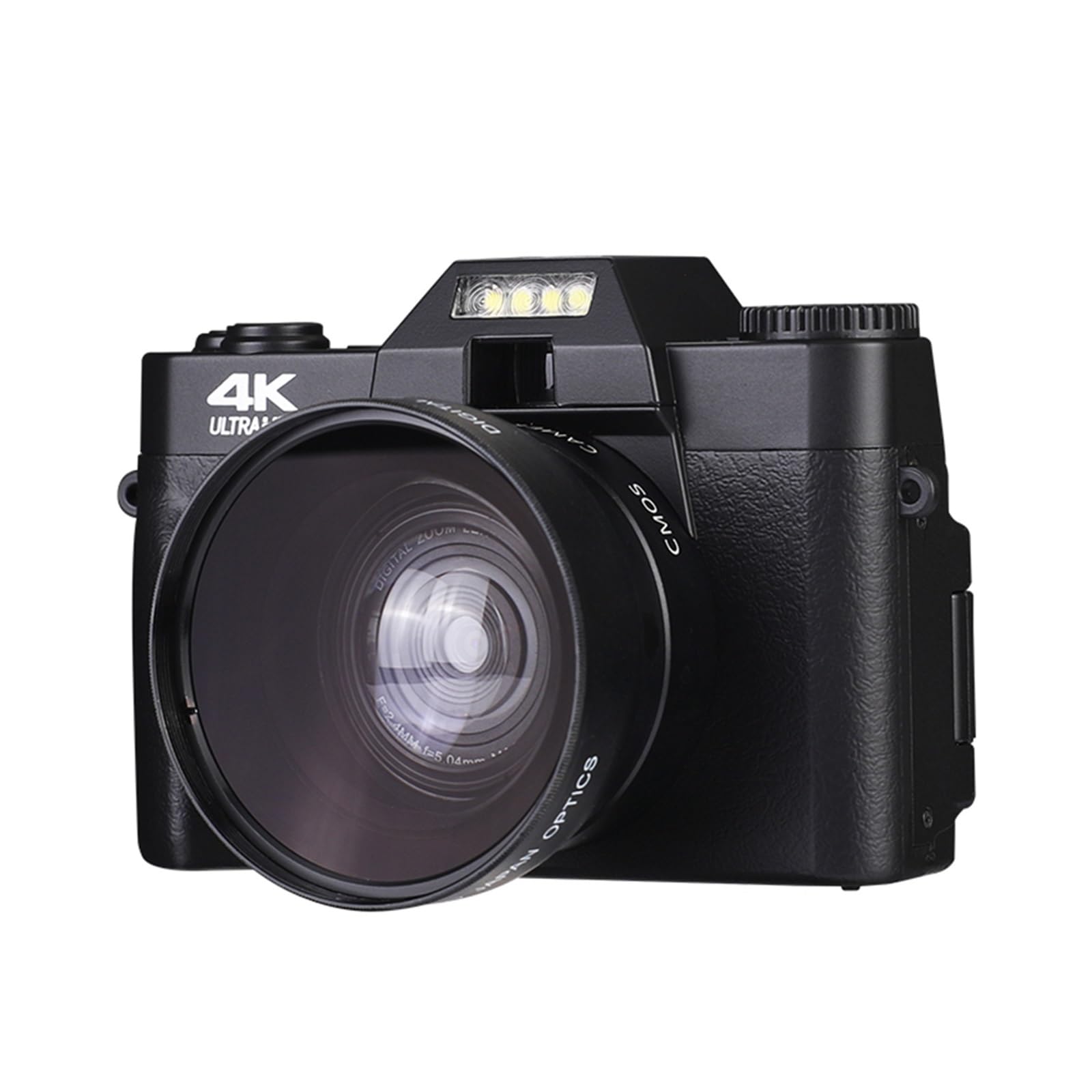 48MP Digital Camcorder with Wide Angle & Macro Lens - 16X Zoom, Auto Focus, 64GB Memory - Perfect for Vlogging, YouTube, Live Streaming & Photography (Includes Lens)