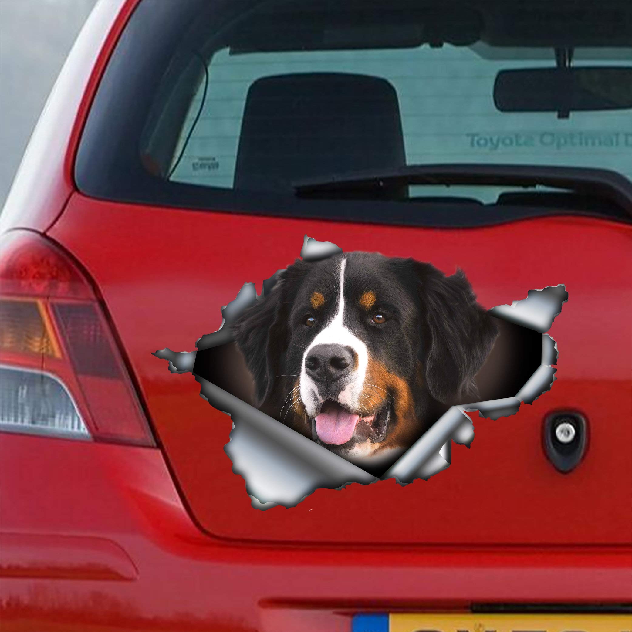 Premium Bernese Mountain Dog Car Decal - Waterproof Vinyl Sticker & Magnet for Cars, Laptops, Windows - Perfect for Pet Lovers & Dog Enthusiasts - Great for Gifts, Home Decor, and Personalizing Vehicles