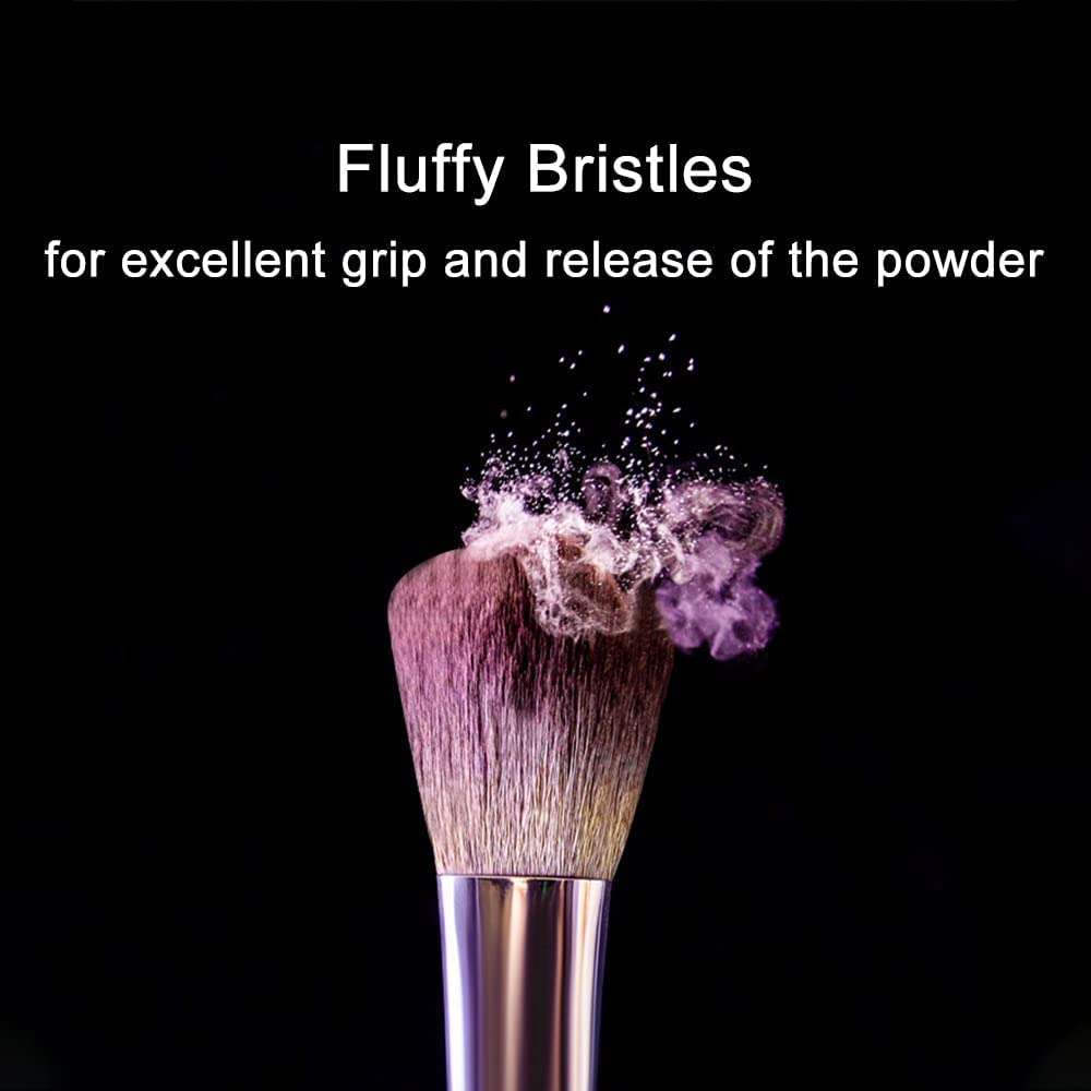 6-Piece Professional Makeup Brush Set - Foundation, Powder, Blush, Concealer & Contour Brushes for Flawless Face & Eye Makeup Application | Perfect for Daily Use, Travel & Professional Makeup Artists