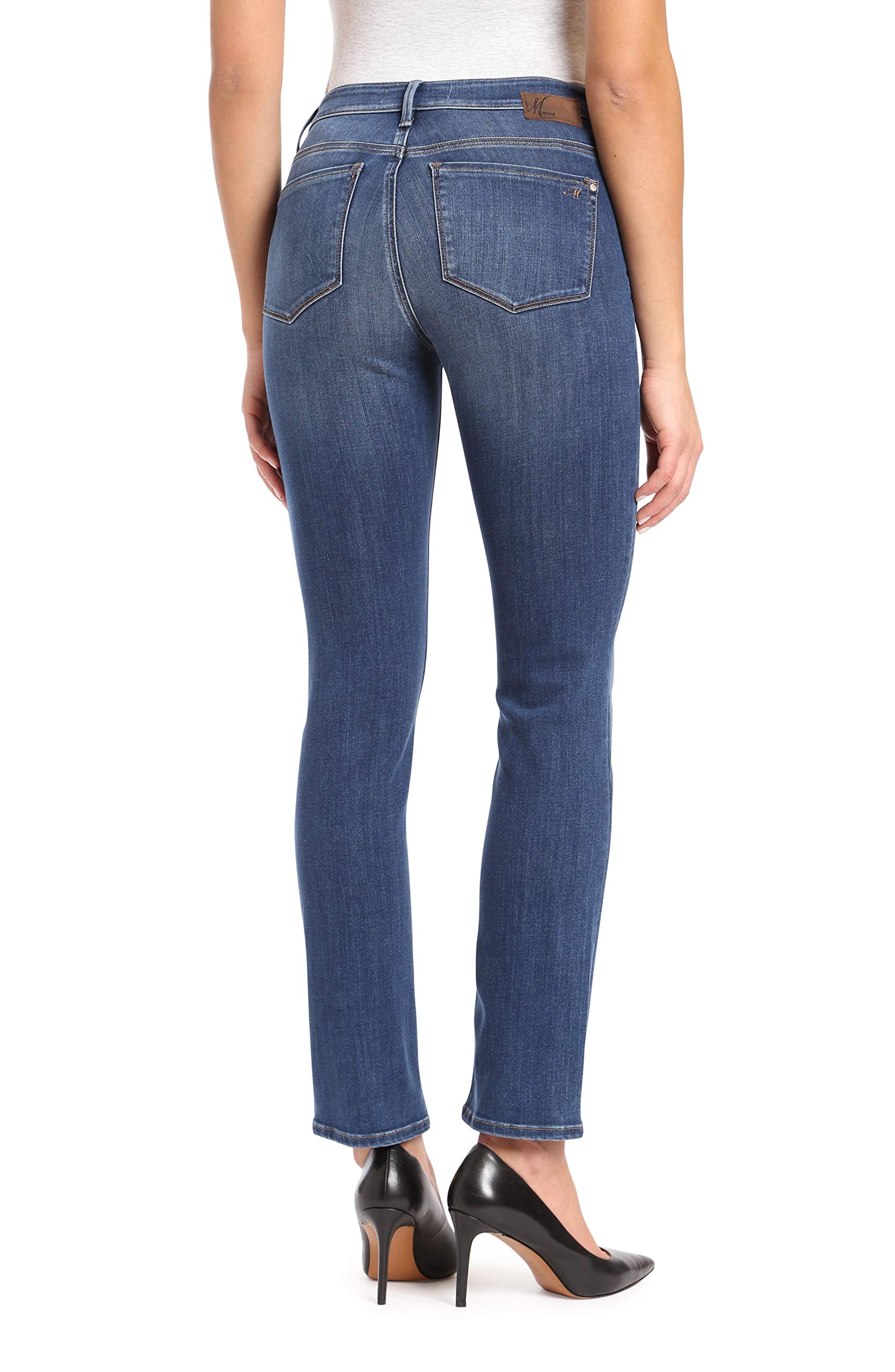 Mavi Kendra Women's High Rise Straight Leg Jeans - Comfortable Boyfriend Style Denim Pants for Casual Wear, Office & Weekend Outfits