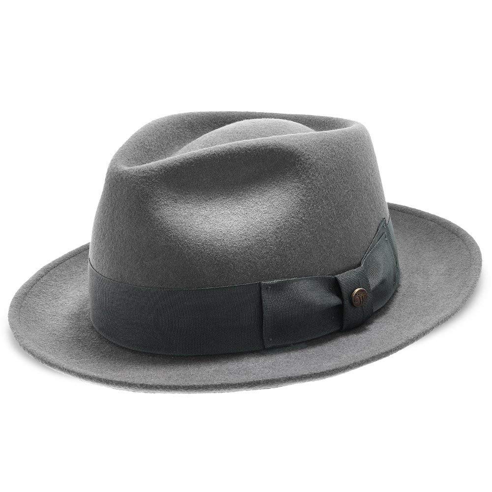 Premium Wool Fedora Hat with Diamond Crown - 6 Colors for Outdoor & Fashion