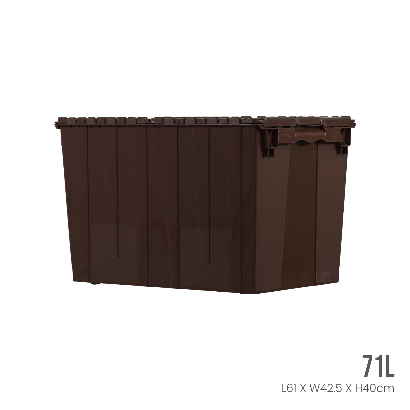 Heavy Duty Security Crate Container with Lock - ID4629 - Secure Storage for Valuables, Documents & Tools - Ideal for Home, Office & Travel Use