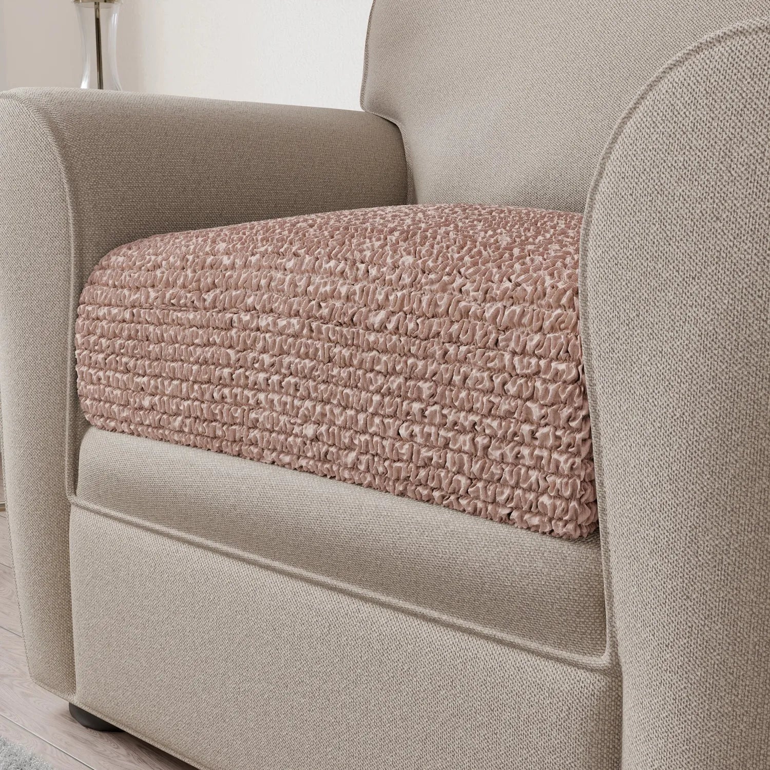 Premium Microfiber Seat Cushion Cover - Soft & Durable Sofa Chair Protector - Perfect for Living Room, Office, or Car Use