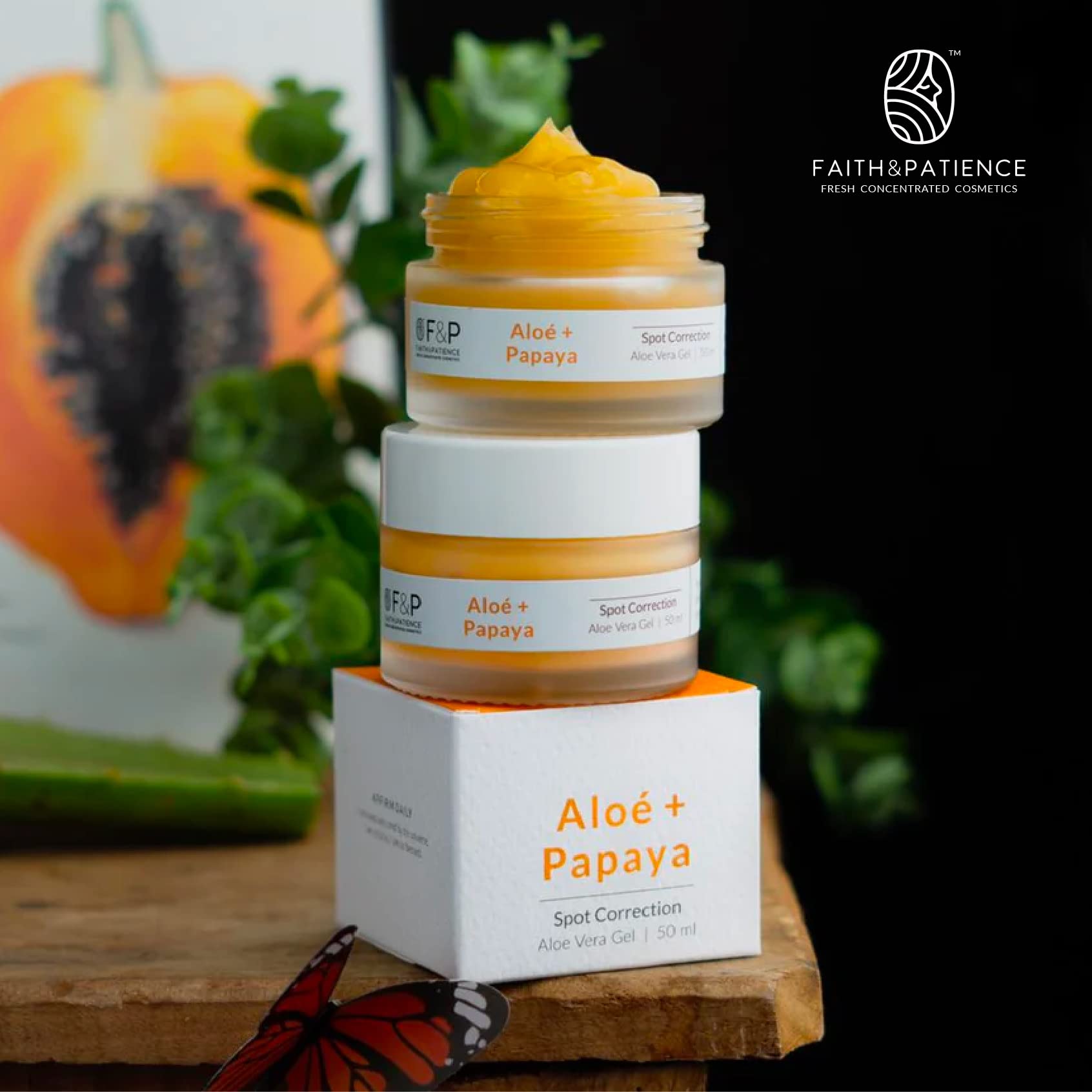 Faith & Patience Aloe Vera Gel for Spot Correction - Soothes Skin, Reduces Blemishes & Acne - Perfect for Daily Skincare Routine & Post-Sun Care