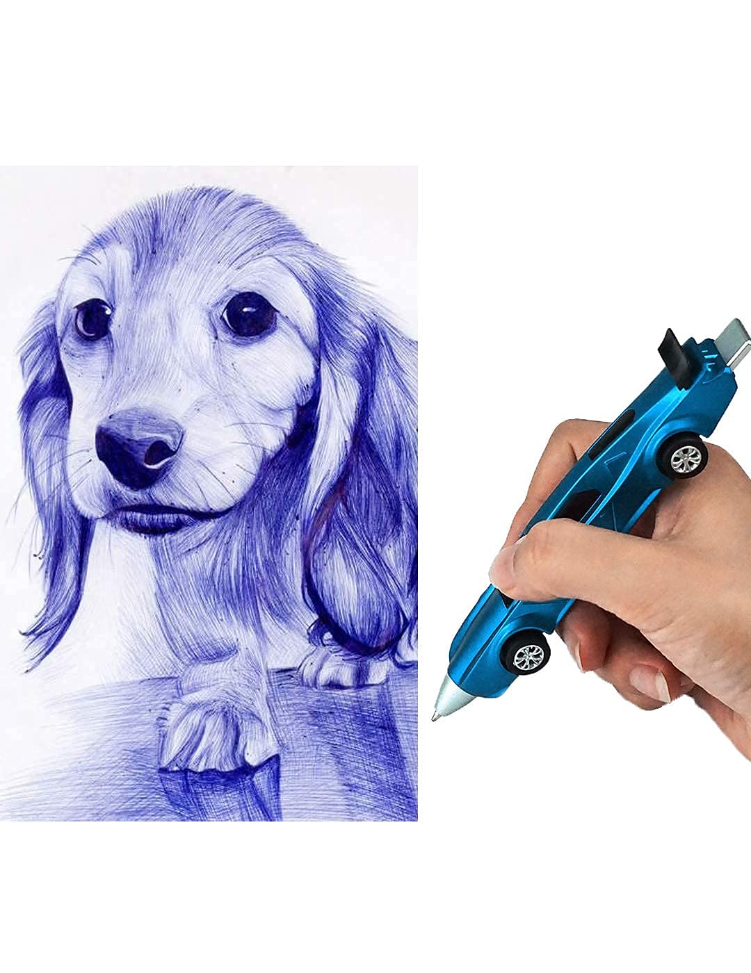 6PCS Sports Car Ballpoint Pens for Kids - Fun Novelty Racing Car Pens with Blue Ink - Cool School Supplies & Gifts for Boys and Girls - Perfect for Classroom, Homework, and Birthday Parties
