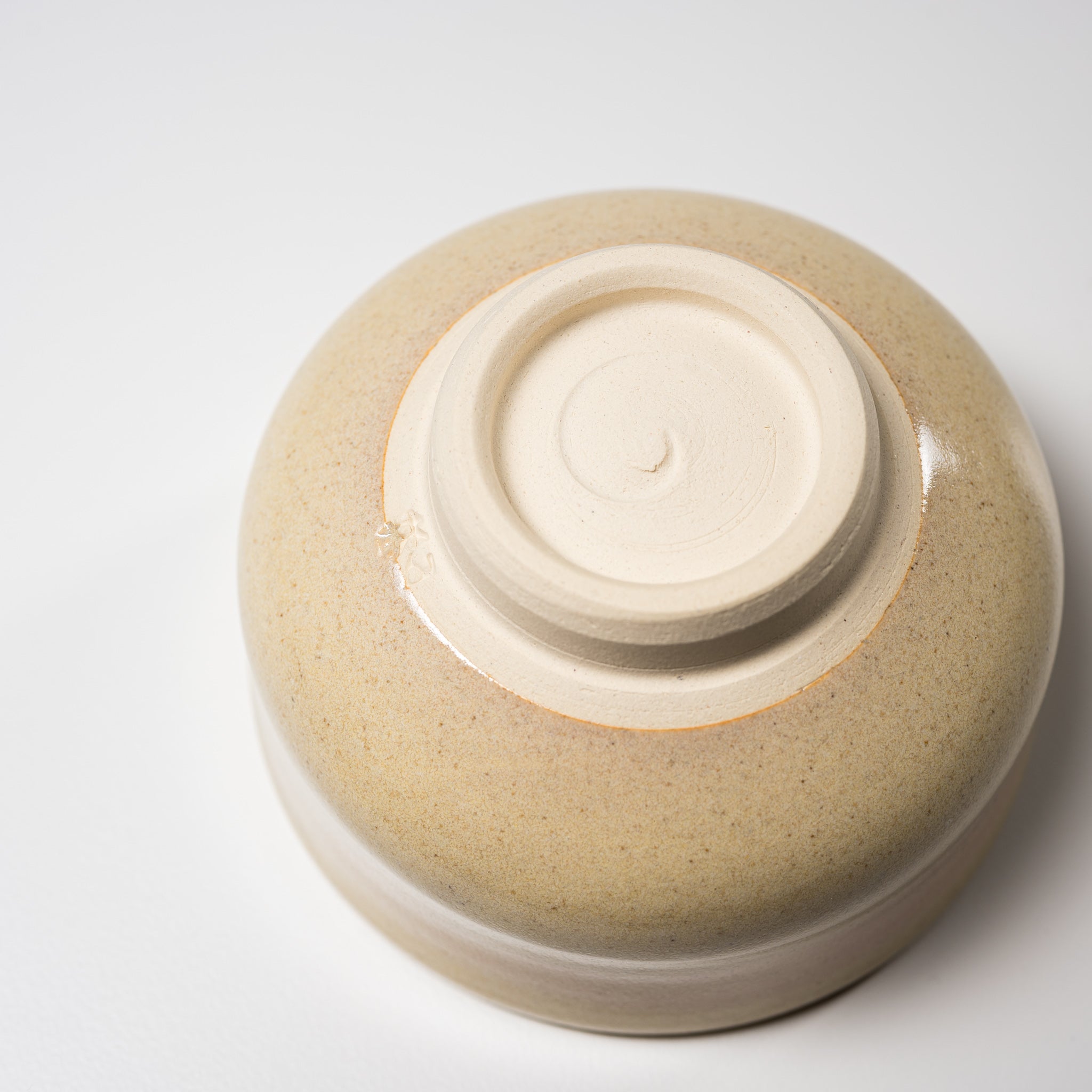 Handmade Kyo Kiyomizu Ware Small Matcha Tea Bowl - Traditional Japanese Yellow Hakeme Ceramic for Tea Ceremony & Home Decor
