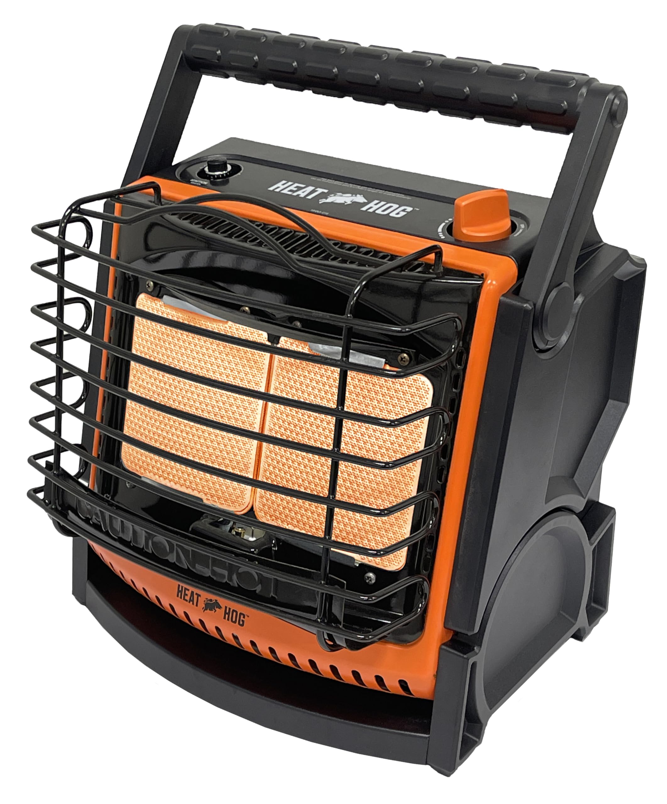 18,000 BTU Portable Propane Heater for Indoor & Outdoor Use - Garage, Camping, Patio Heating | Compatible with Flame King Refillable 1LB Propane Tank - Safe & Legal Reusable Cylinder for Backyard, Workshop & Emergency Heating