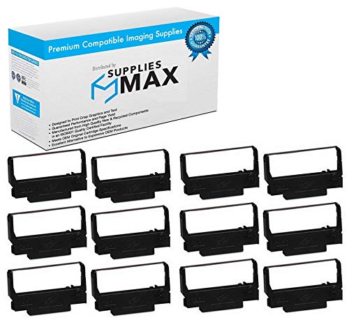Panasonic JS-7500/8000/9000 Compatible Replacement Printer Ribbons - 12 Pack (P100WP_12PK) - Purple POS Thermal Ribbons for Retail & Restaurant Cash Registers