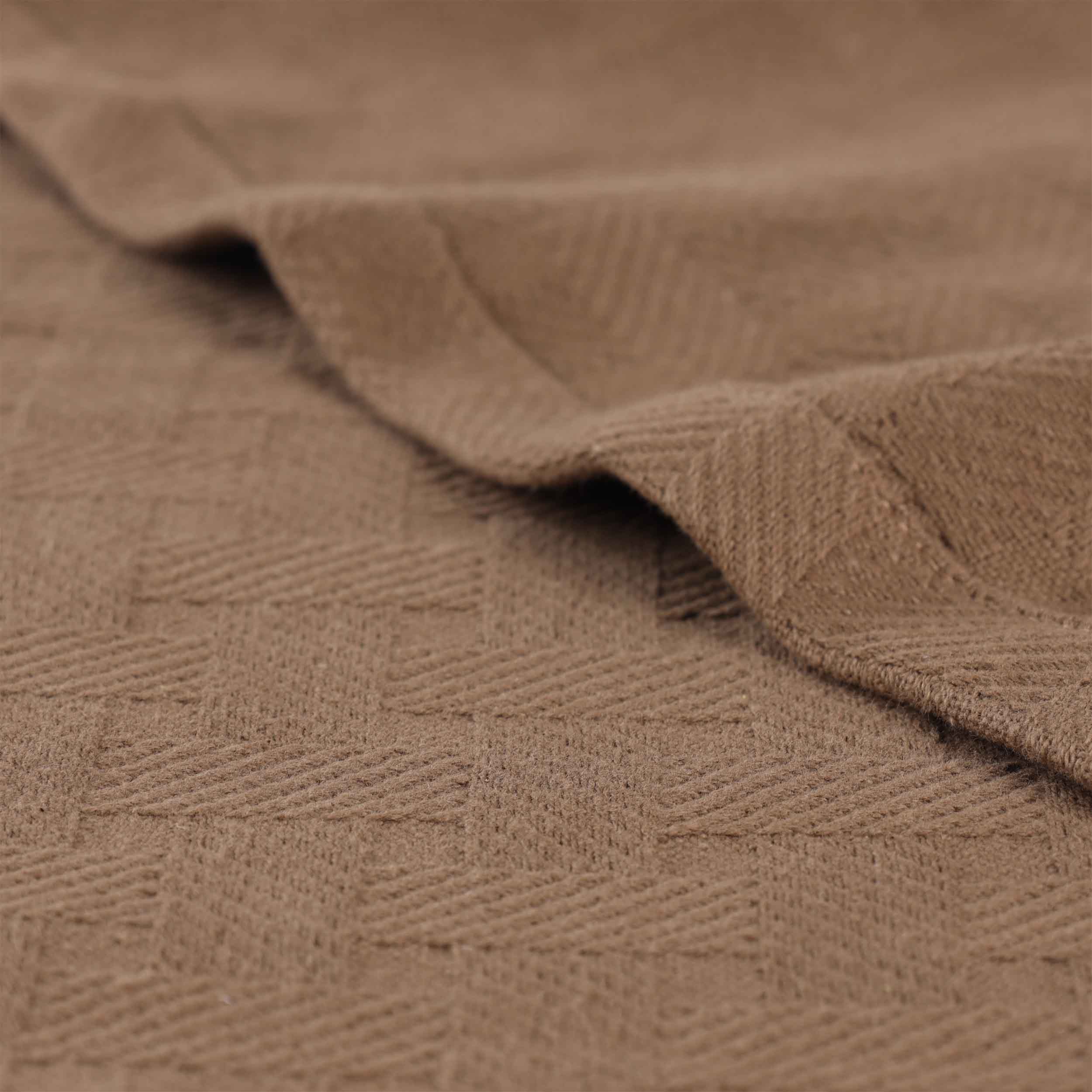 Soft Basketweave All-Season Cotton Bed Blanket & Sofa Throw - Lightweight Breathable Blanket for Bedroom, Living Room, Travel and Outdoor Use