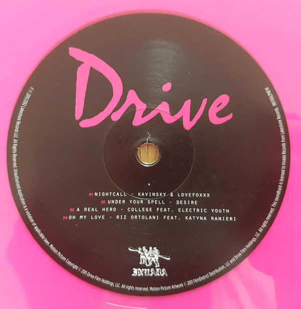 Drive Original Motion Picture Soundtrack by Cliff Martinez - Limited Edition 2xLP Vinyl Album with Collectible Pin (Near Mint Condition) - Perfect for Movie Lovers & Vinyl Collectors