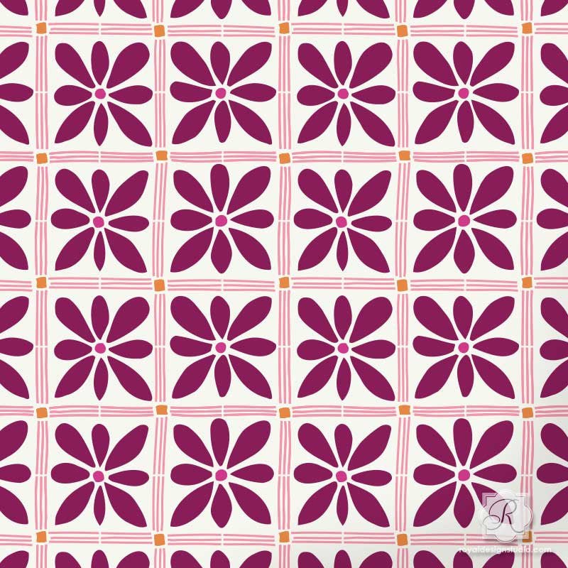 African Flower Craft Stencil for DIY Painting, Scrapbooking & Home Decor - Reusable Template for Wall Art, Fabric, Wood & Canvas Projects