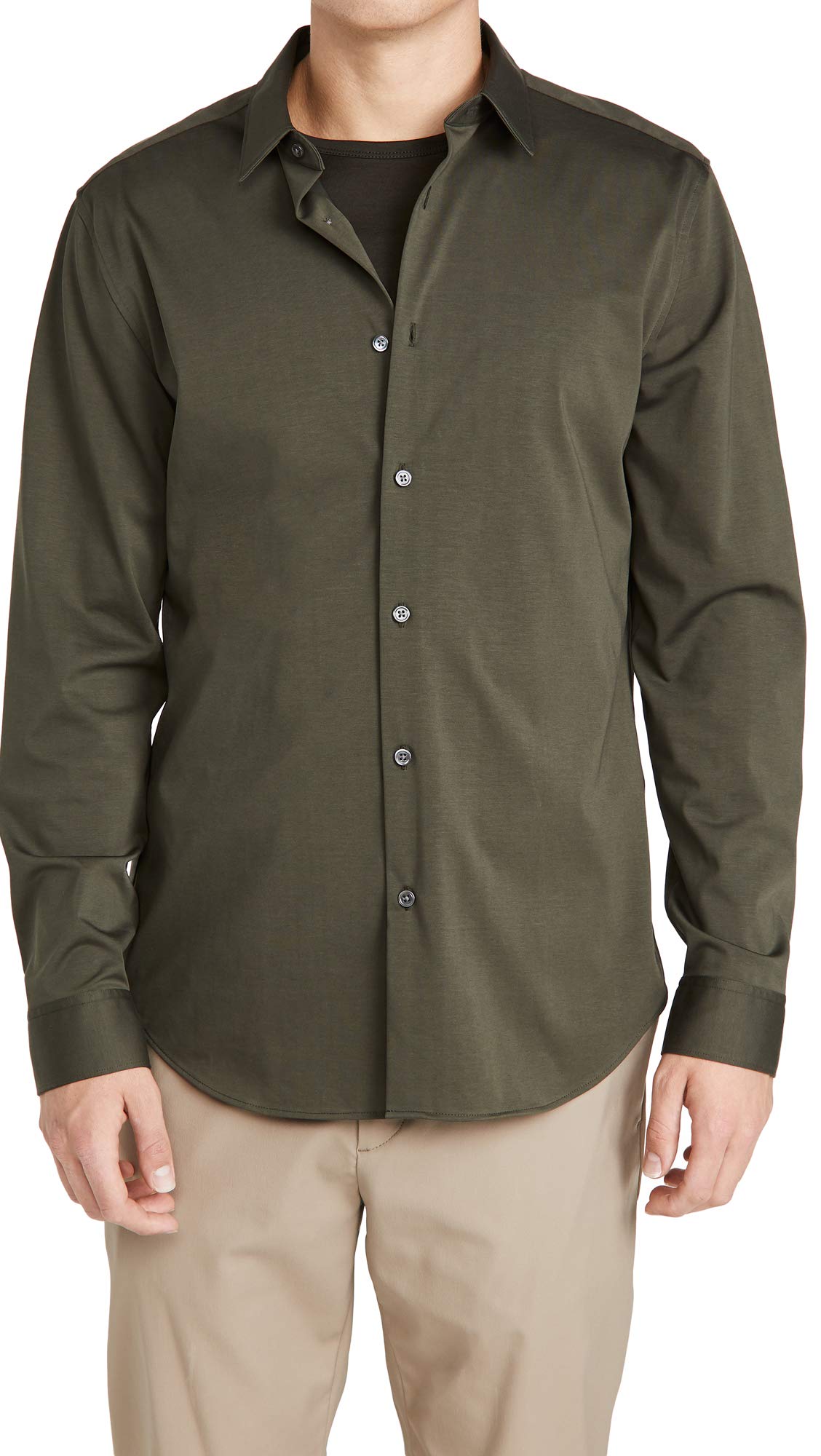 Theory Men's Sylvain Structured Shirt - Slim Fit Dress Shirt for Business & Formal Wear - Premium Cotton Button Down Shirt for Office, Meetings & Special Occasions