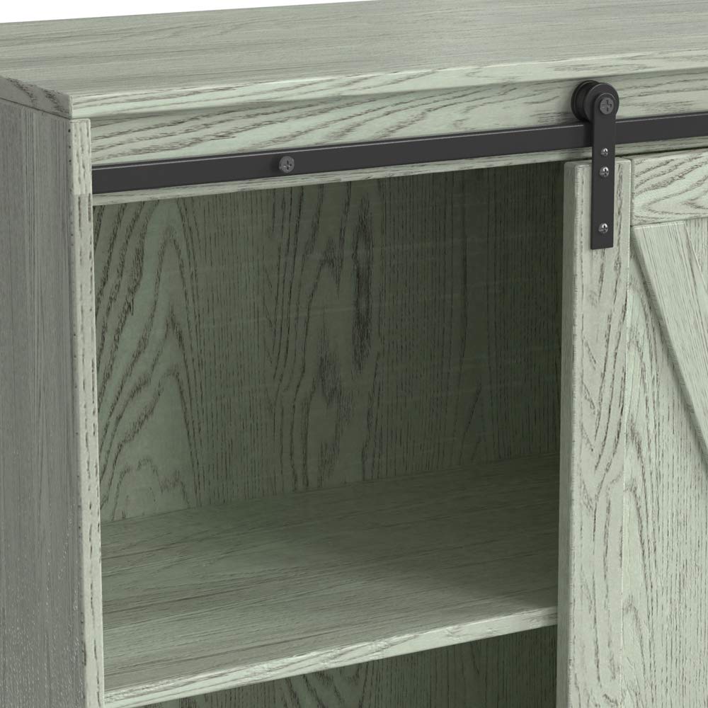 Wooden Kitchen Storage Cabinet with Doors & Shelves - Buffet Table, Wine Cupboard, Living Room Sideboard & Entryway Organizer for Home Decor & Dining Room Storage