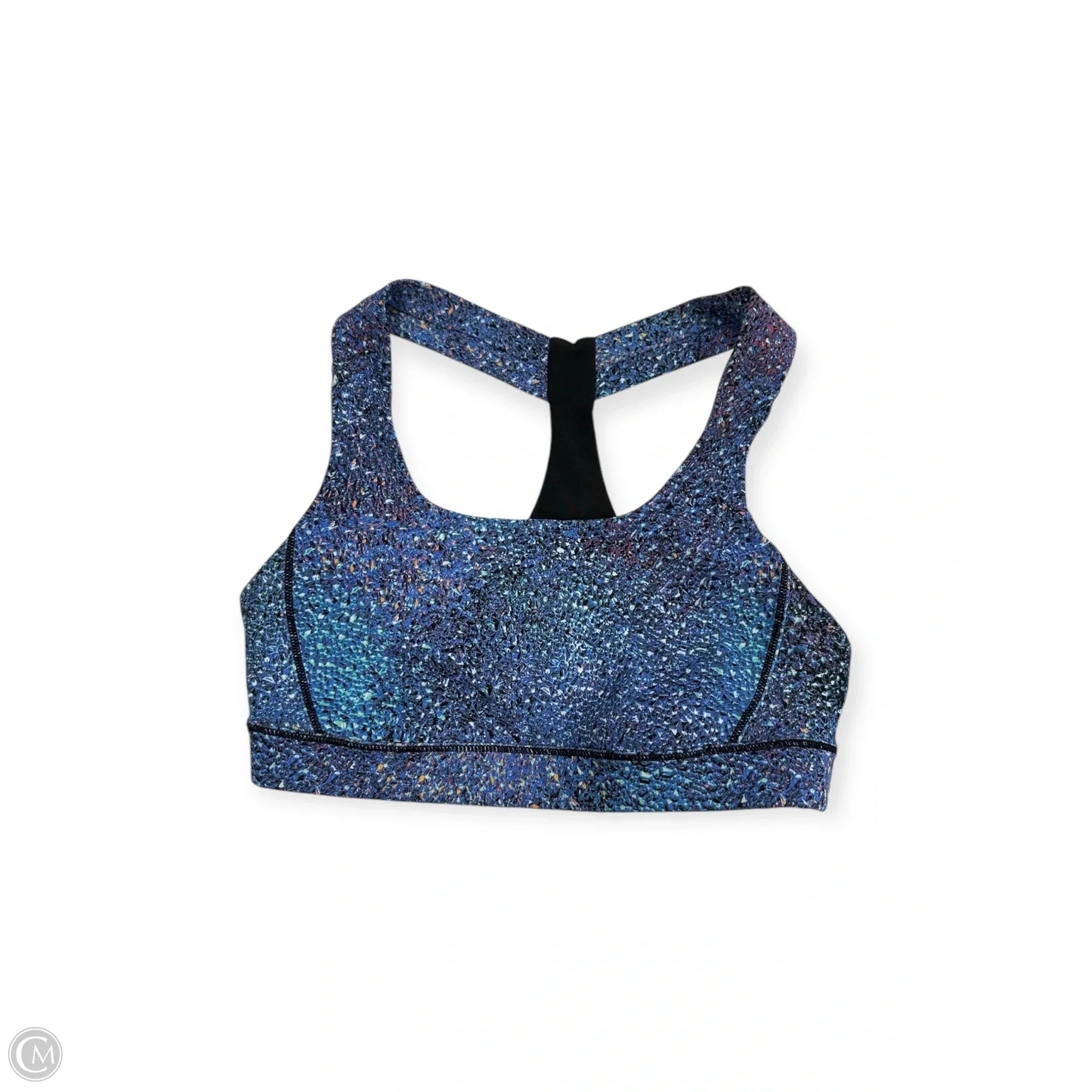 Lululemon Women's Blue Athletic Sports Bra - Size 4 - High Support Workout Top for Running, Yoga & Gym