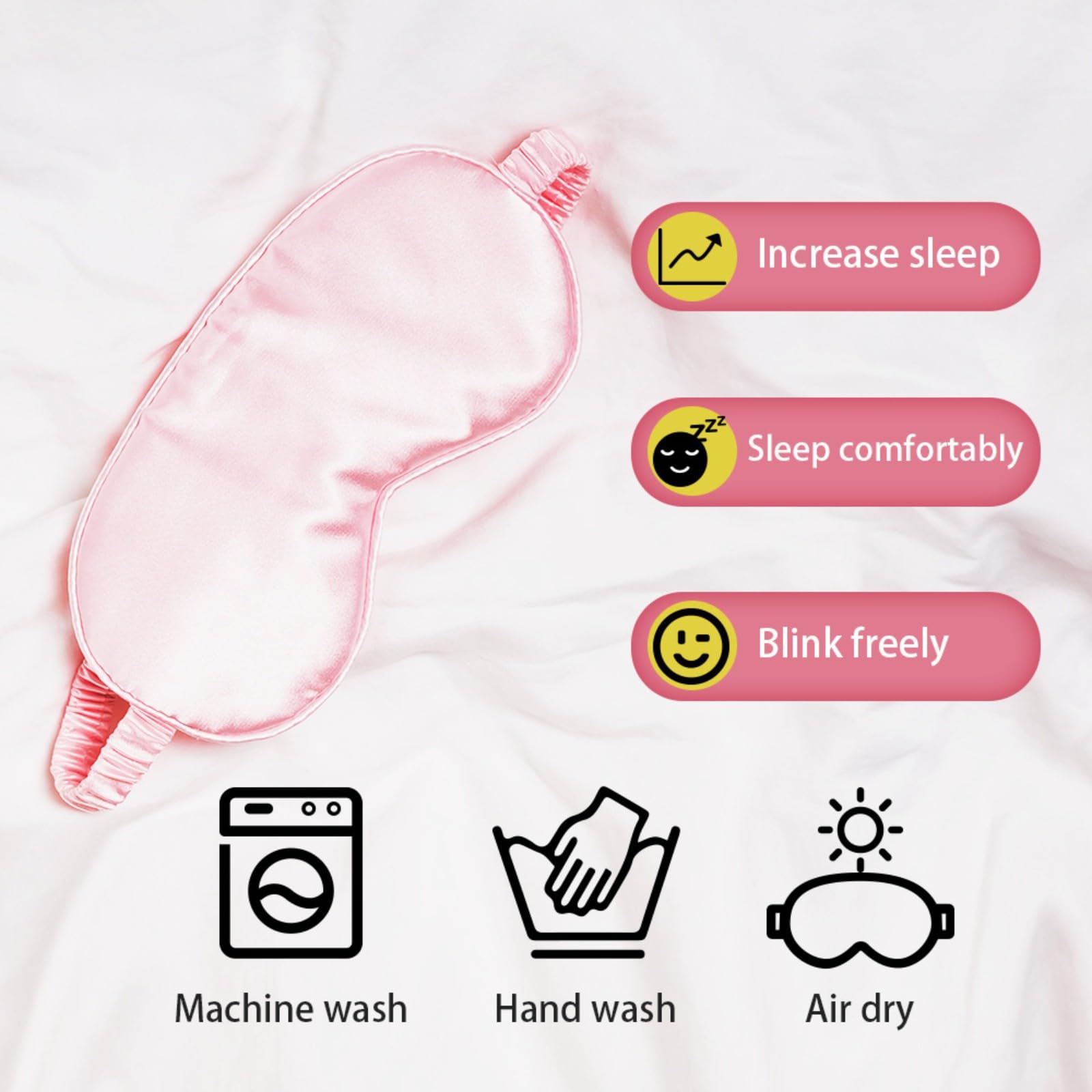 Lightweight Bondage Kit for Couples - Silk Blindfold & Mask Set for Role Play, Bedroom Fun & Sensual Exploration (Pink, Small) | Perfect for Valentine's Day, Anniversary Gifts & Spicing Up Your Intimate Life