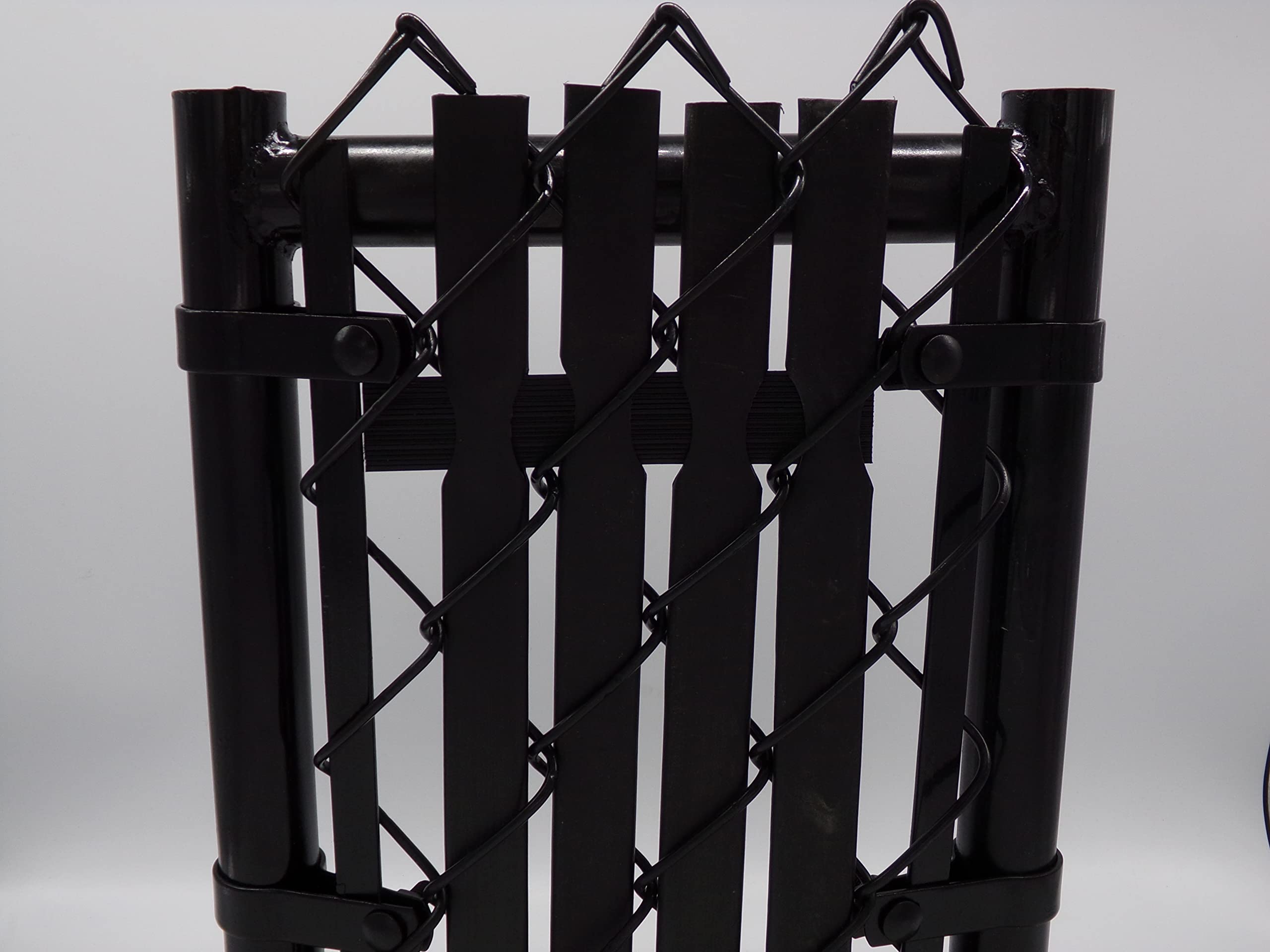 3 Foot Privacy Top Lock Slats - Black - Made in USA - Perfect for Fencing, Deck Railings & Outdoor Privacy Screens