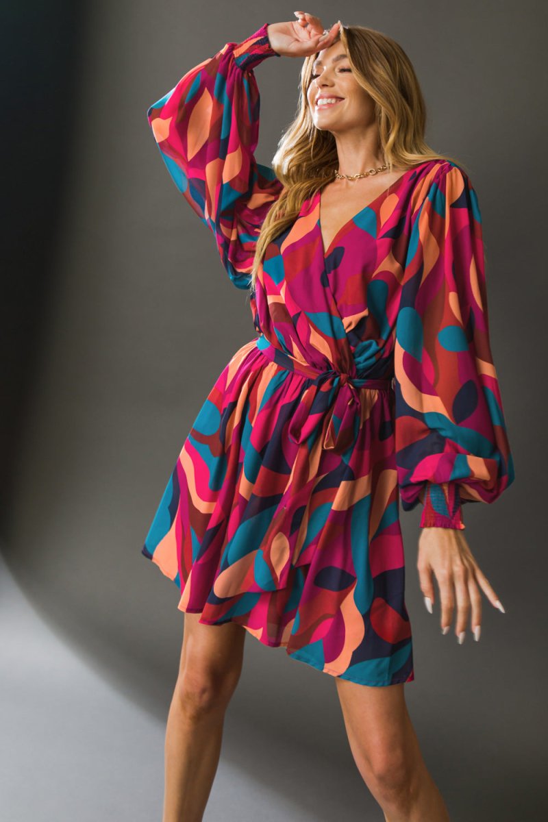 Boston Get Away Woven Mini Dress - Flowy Summer Dress for Vacation & Beach Outings