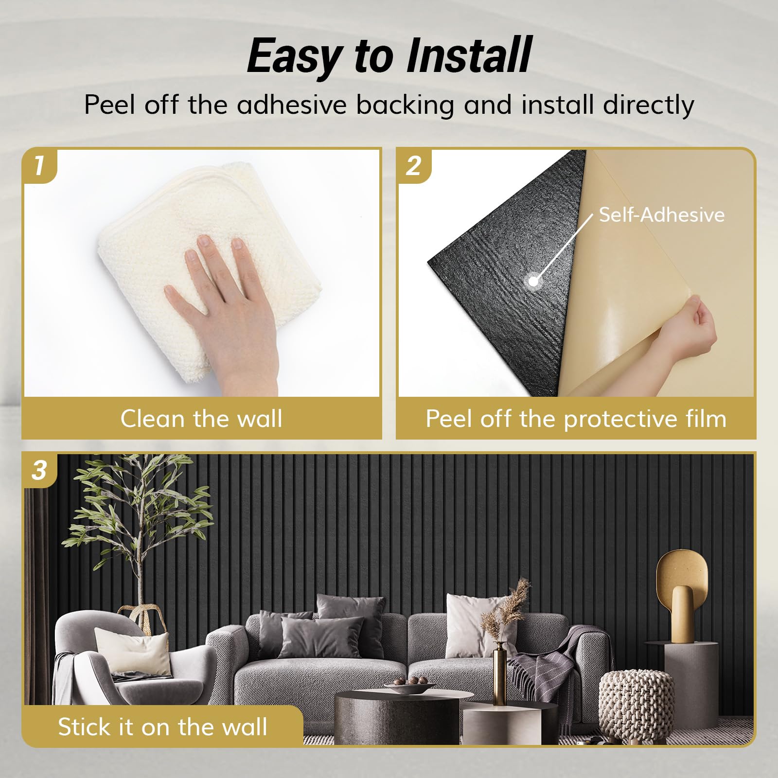 TONOR 8-Pack Large Self-Adhesive Acoustic Panels - 47.2