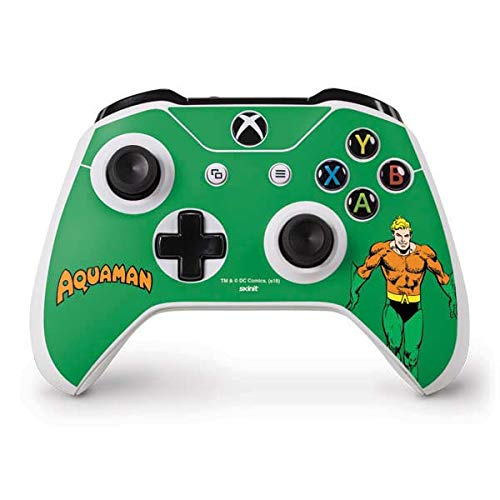 Officially Licensed Warner Bros Aquaman Skin for Xbox One S Controller - Custom Gaming Decal for Enhanced Grip & Style - Perfect for Gamers & Collectors
