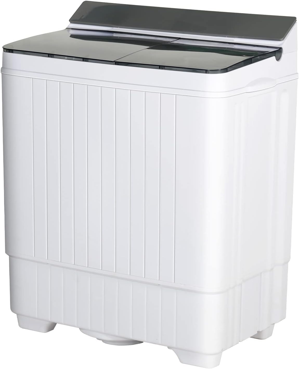 Portable Washing Machine 28lbs - Compact Twin Tub Laundry Washer (18lbs) & Spinner (10lbs) Combo with Drain Pump - Perfect for Apartments, Dorms, RVs & Small Spaces - Great for Travel, Camping & Off-Grid Living