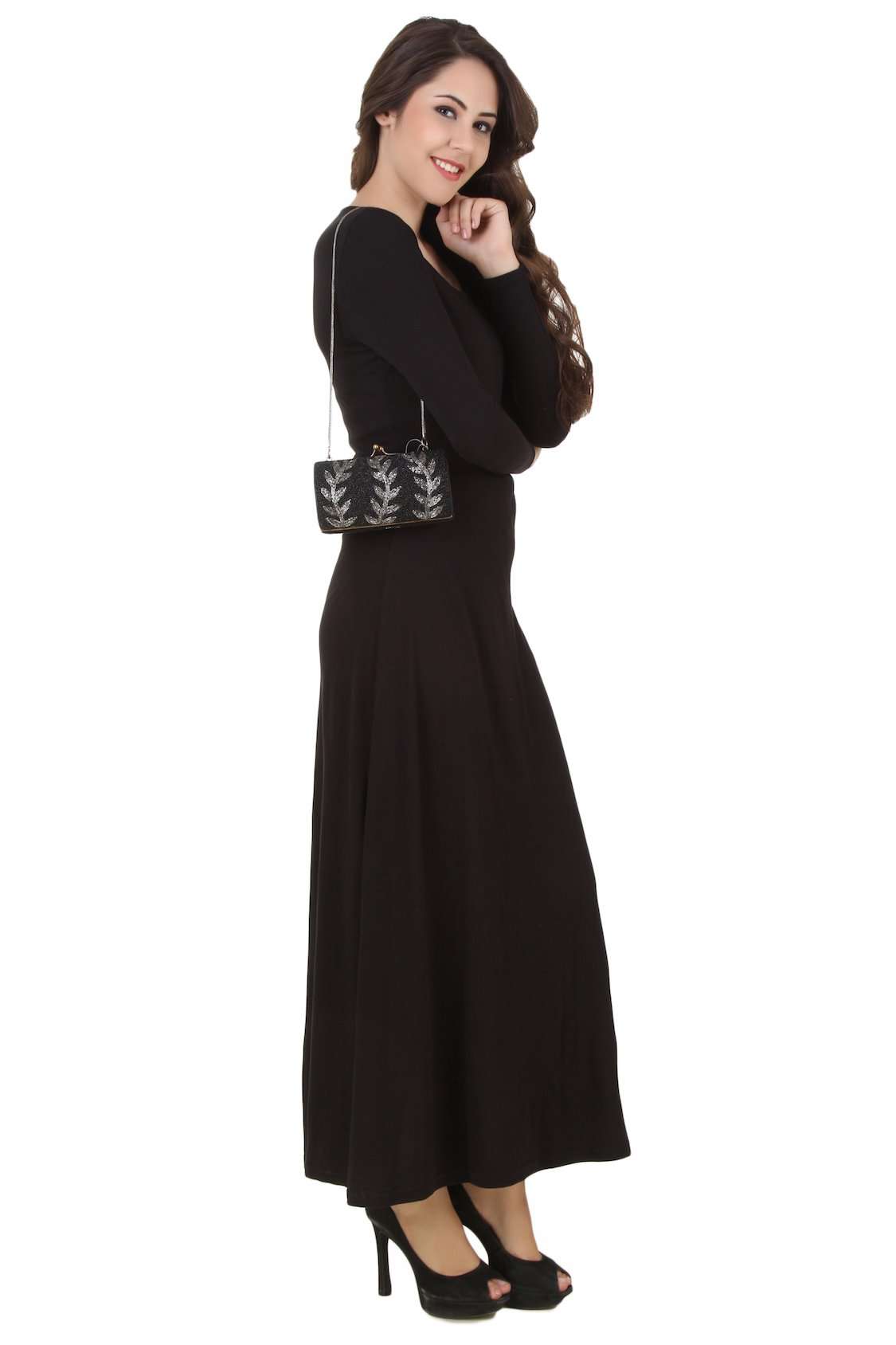 Arianna Black Beaded Box Bag - Stylish Women's Crossbody Purse for Evening Parties, Date Night & Special Occasions