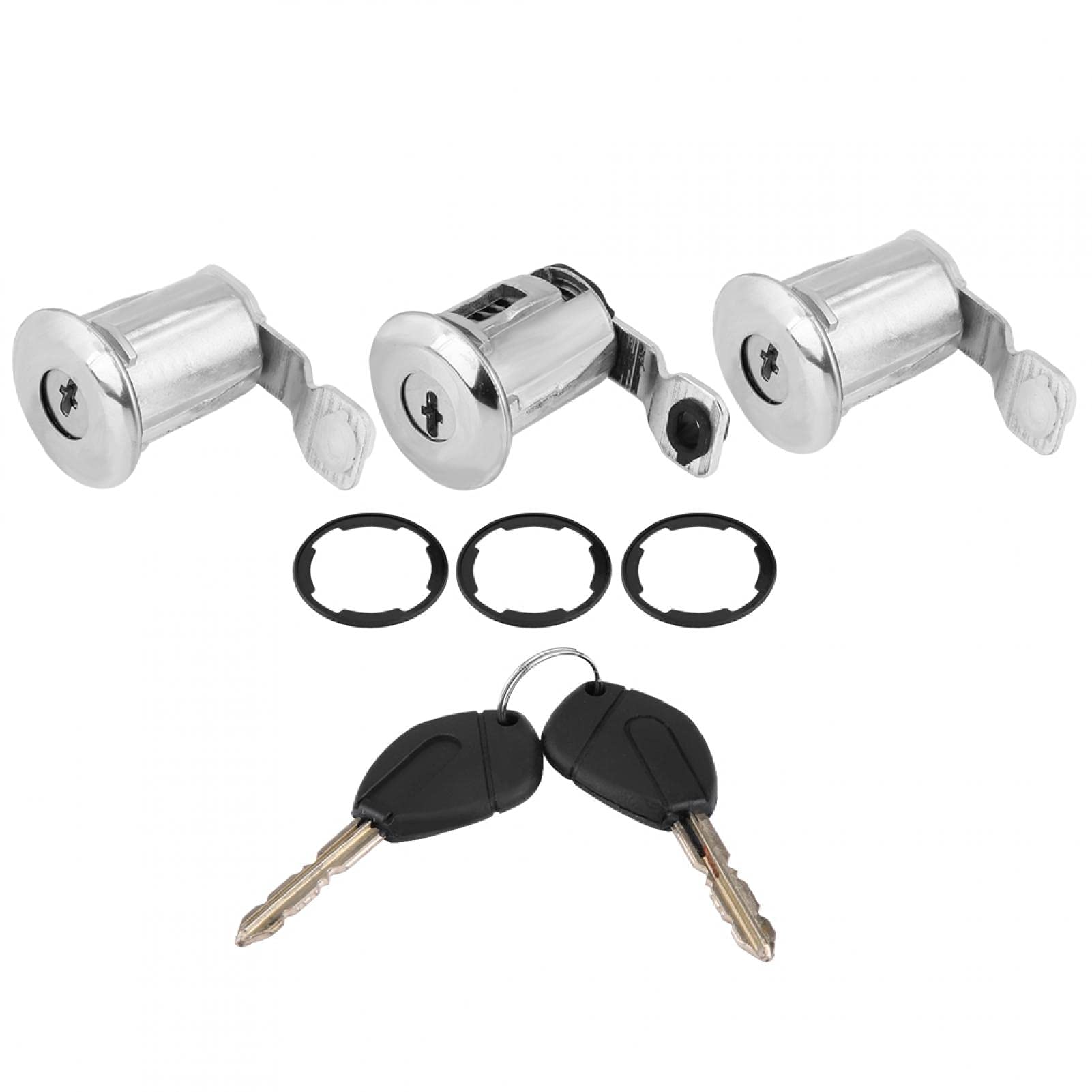 Peugeot 252522 Auto Car Door Lock Barrel Set with Keys - Replacement Lock Cylinder for Peugeot Vehicles | Secure Your Car Doors & Prevent Theft