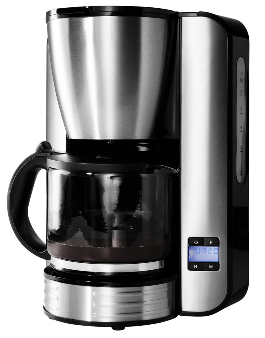 MEDION MD 16230 Independent Coffee Maker - 1.5L Filter Coffee Machine, 1080W, Black & Stainless Steel - Perfect for Home, Office, and Small Businesses
