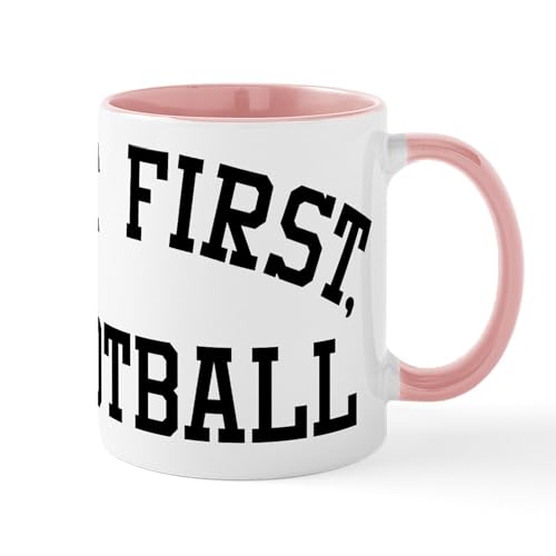 White/Pink Inside - But First Football