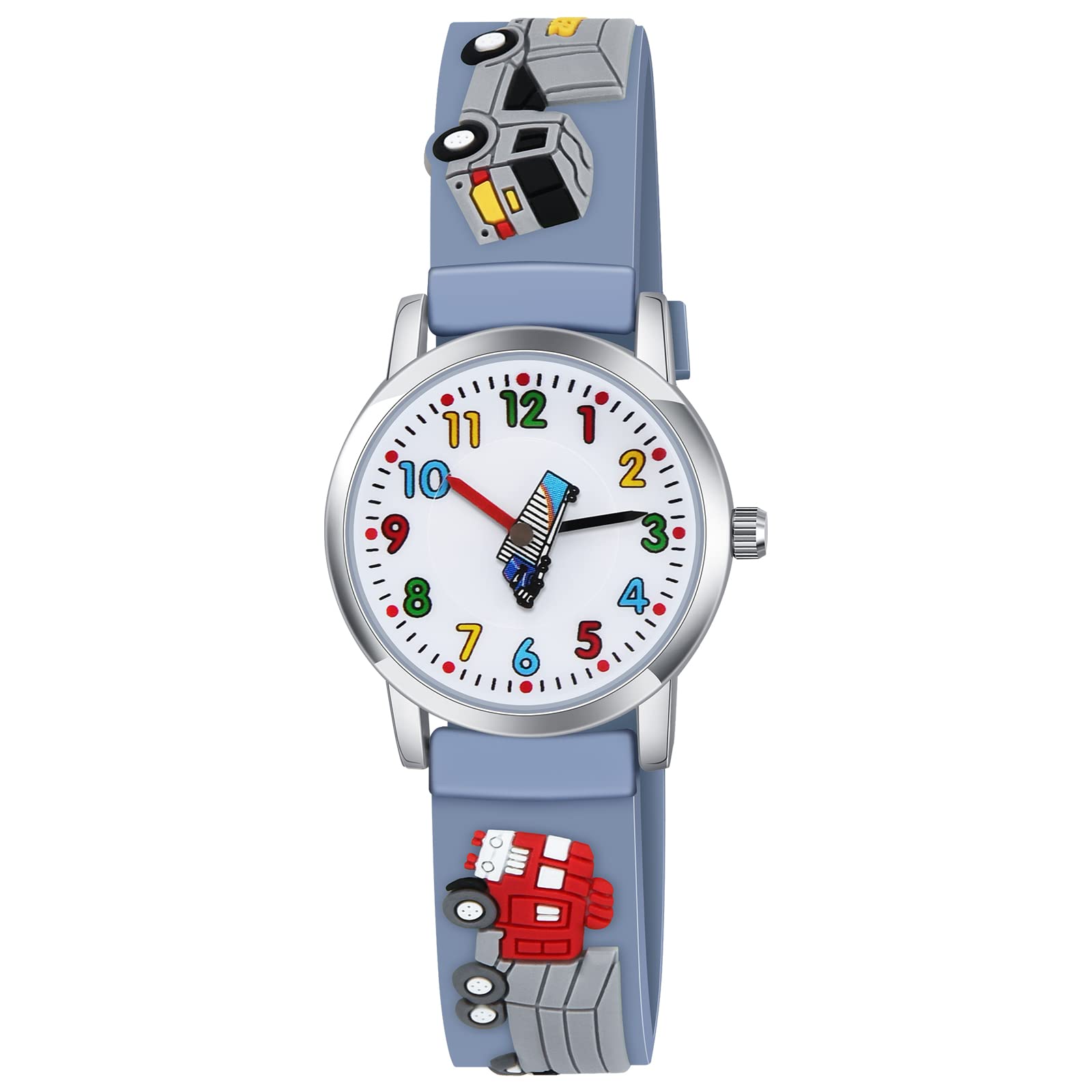 Venhoo Kids Watches - 3D Cartoon Waterproof Silicone Wristwatch for Boys & Girls Ages 3-10 | Camouflage Design | Perfect Gift for Birthdays, Christmas & School Activities | Durable for Swimming, Outdoor Play & Daily Use