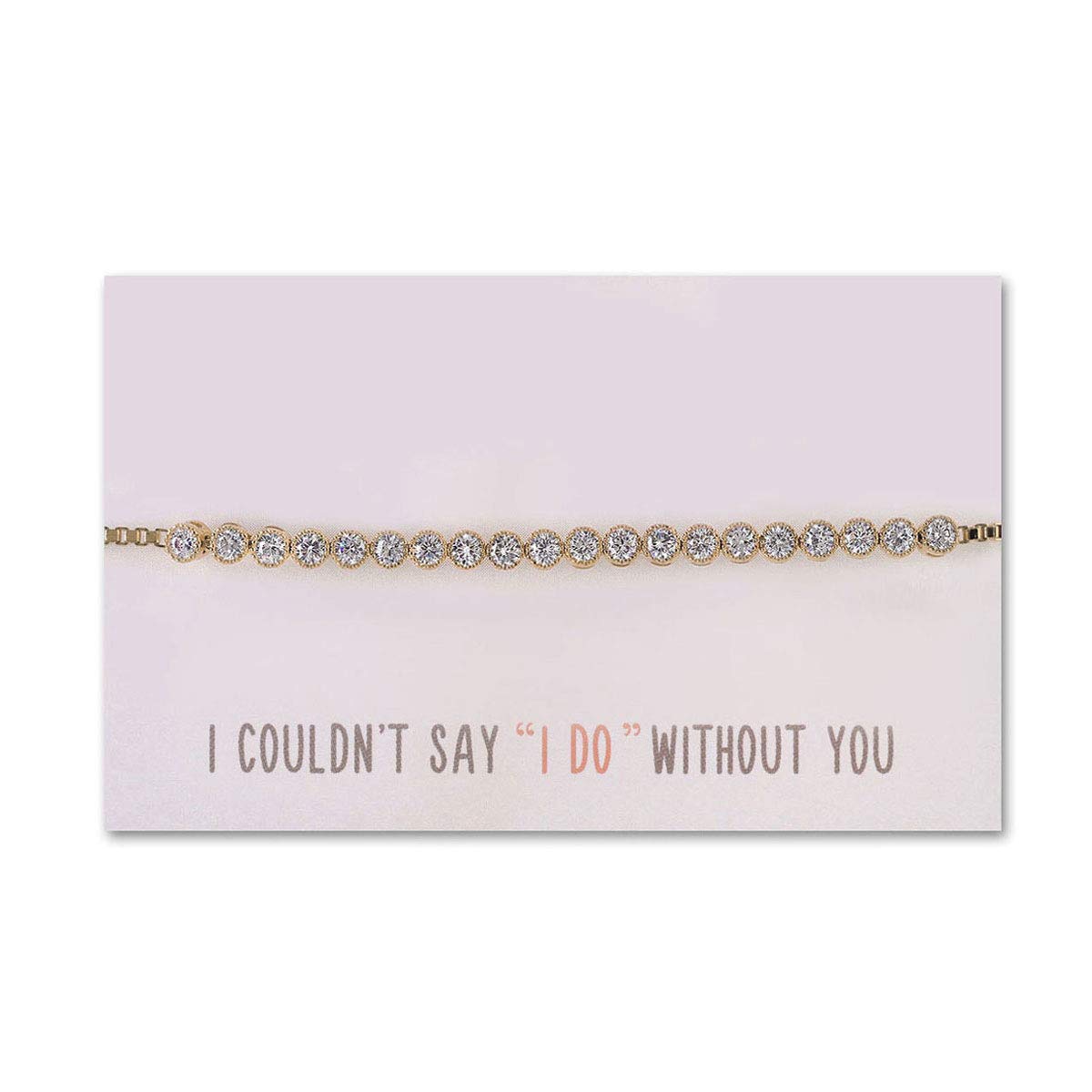 Elegant Crystal Bridesmaid Jewelry Set - Gold, Rose Gold, Silver Bracelet & Earrings for Weddings, Parties & Special Occasions
