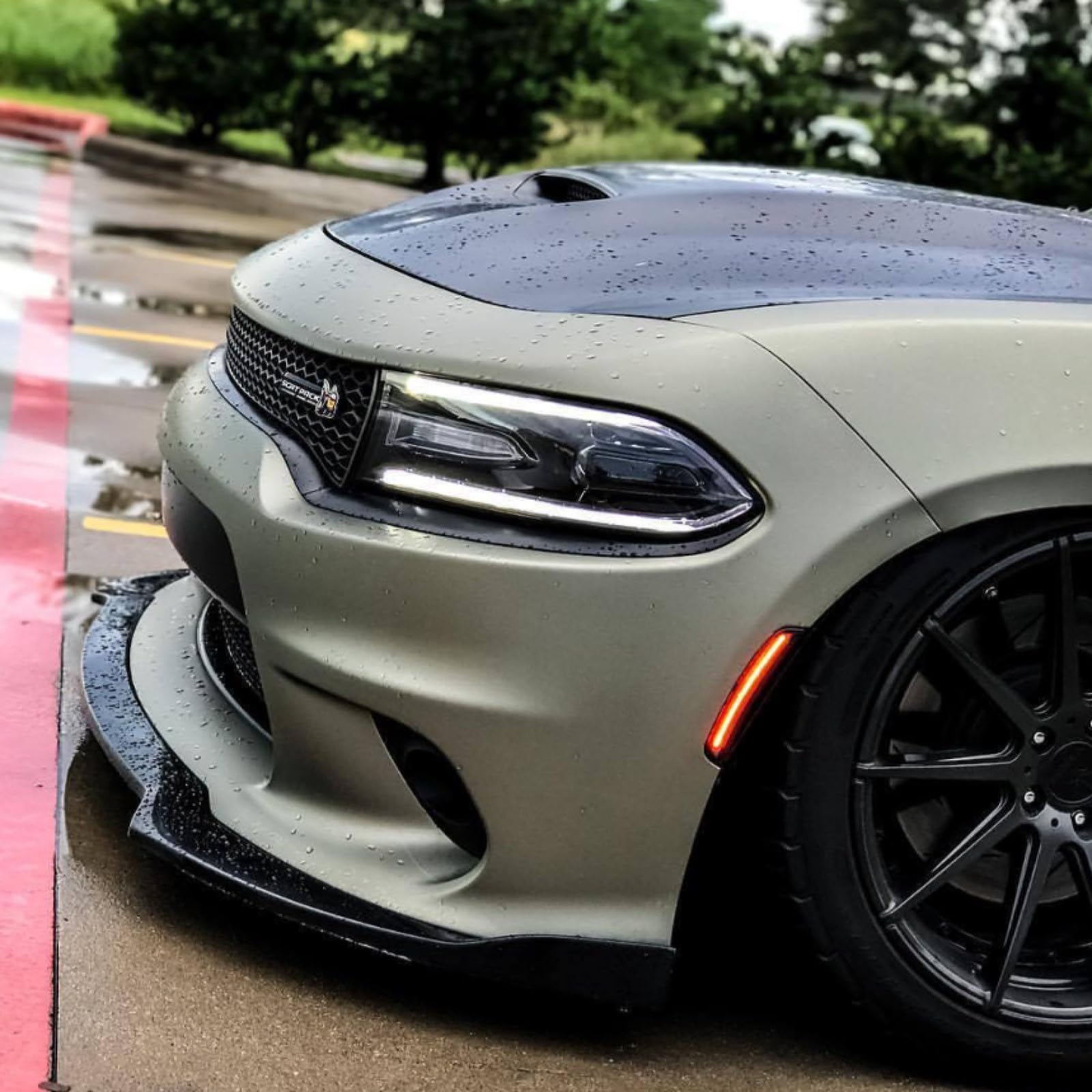 ORACLE Lighting 9880-019 Clear Lens Front & Rear SMD Sidemarkers for 2015-2020 Dodge Charger Concept - High Power 2835 Bridgelux LEDs with Laser-Like Appearance - Perfect for Car Customization & Nighttime Visibility