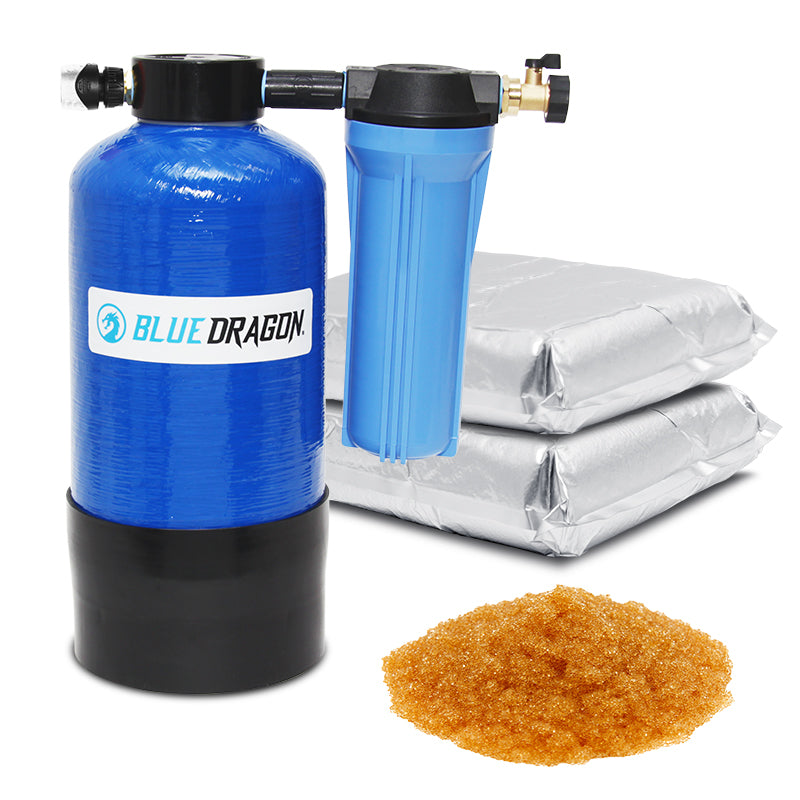 DI Fiberglass Tank .35 CF with Carbon & Resin - Lightweight & Durable Water Filtration Solution for Home, RV, and Camping Use