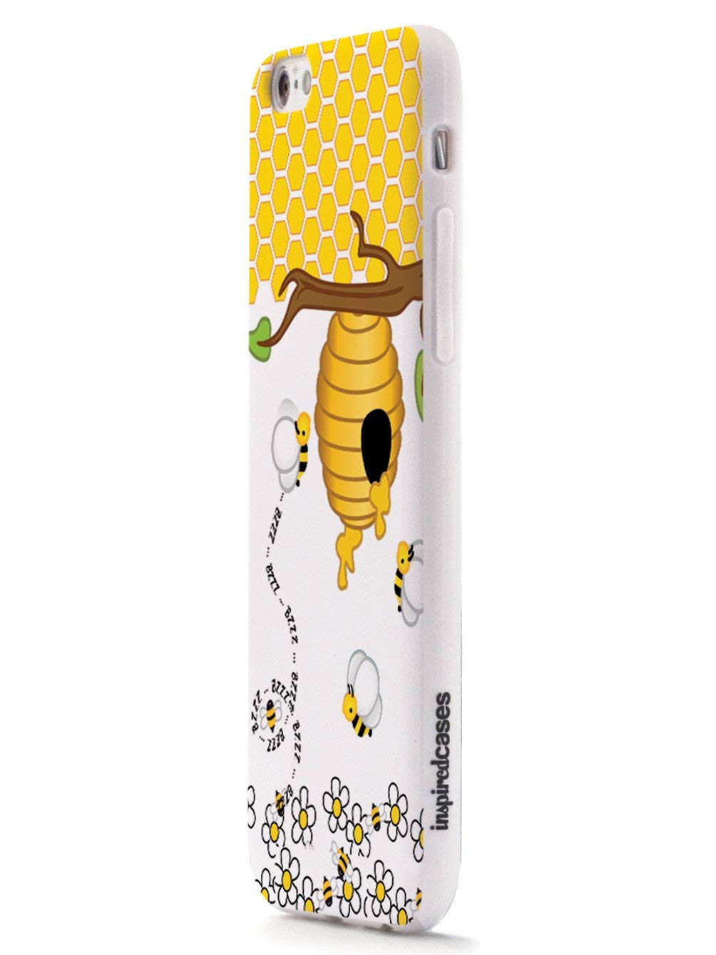 Inspired Cases - Honey Bee 3D Textured Protective Phone Case for Apple iPhone 8 Plus | Shockproof & Scratch Resistant Cover | Perfect for Outdoor Adventures, Work & Daily Use