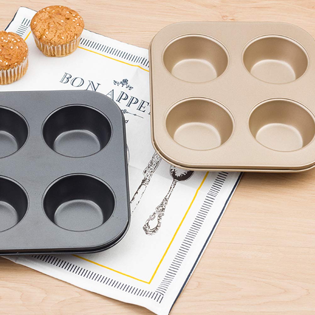 DOITOOL 4-Piece Non-Stick Baking Set - Oven Roasting Pans, Muffin Cake Molds, Mini Ice Cube Trays & Cookie Cutters - Perfect for Cupcakes, Cookies, Pot Pies & Party Desserts