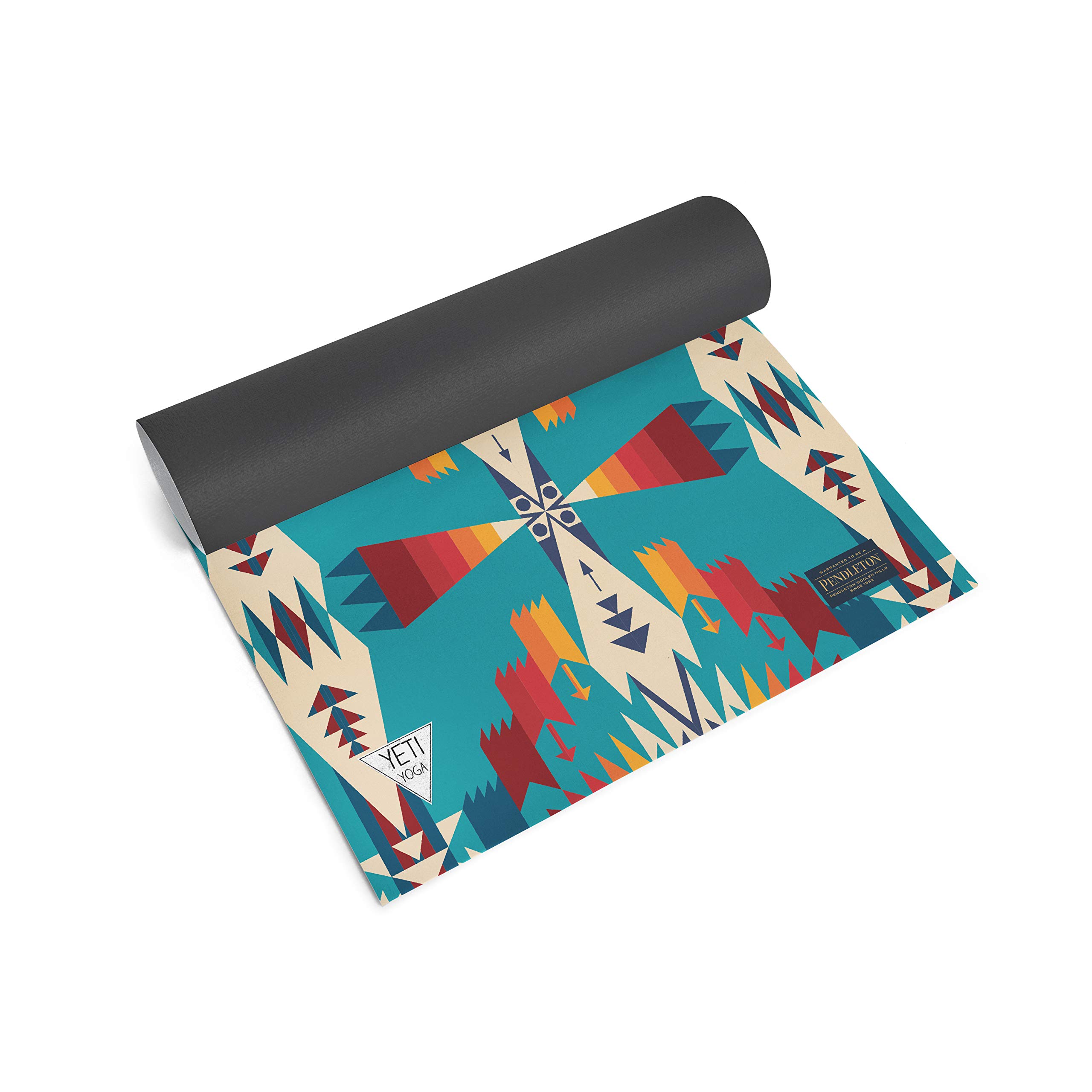 Premium Pendleton Yoga Mat - Extra Thick Non-Slip Exercise Mat for Yoga, Pilates & Fitness - Tucson Turquoise Design - Ideal for Home Workouts, Studio Sessions & Outdoor Activities