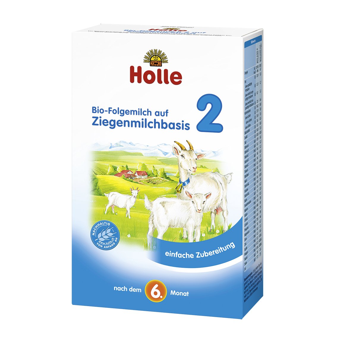 Organic Goat Milk Follow-On Formula Stage 2 (2 x 400g) - Gentle Nutrition for Babies 6-12 Months - Ideal for Supplementing Breastfeeding or Weaning