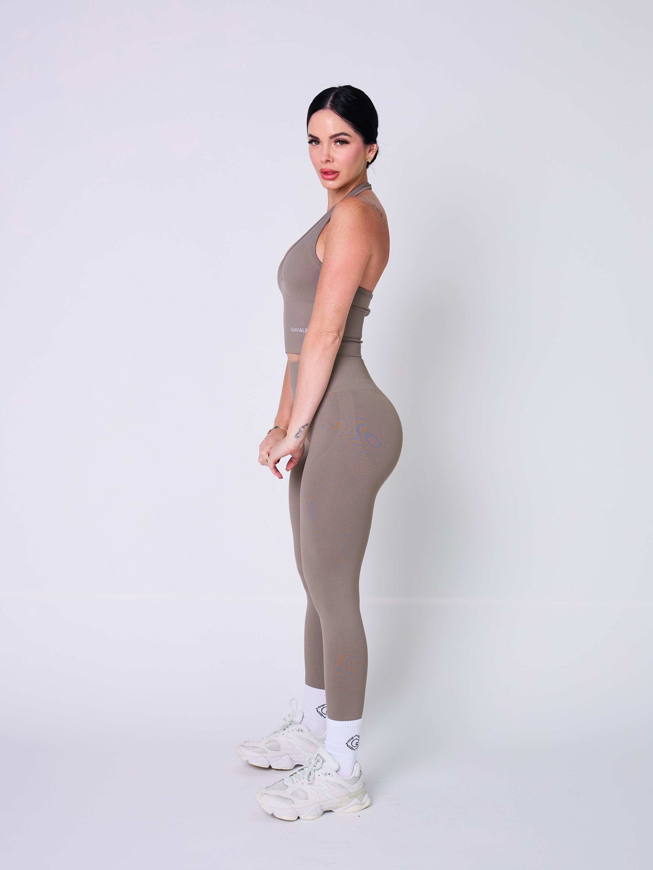 Contour Series Top & Leggings Set - Women's Workout Outfit for Yoga, Gym & Running - High Waisted Tummy Control Activewear
