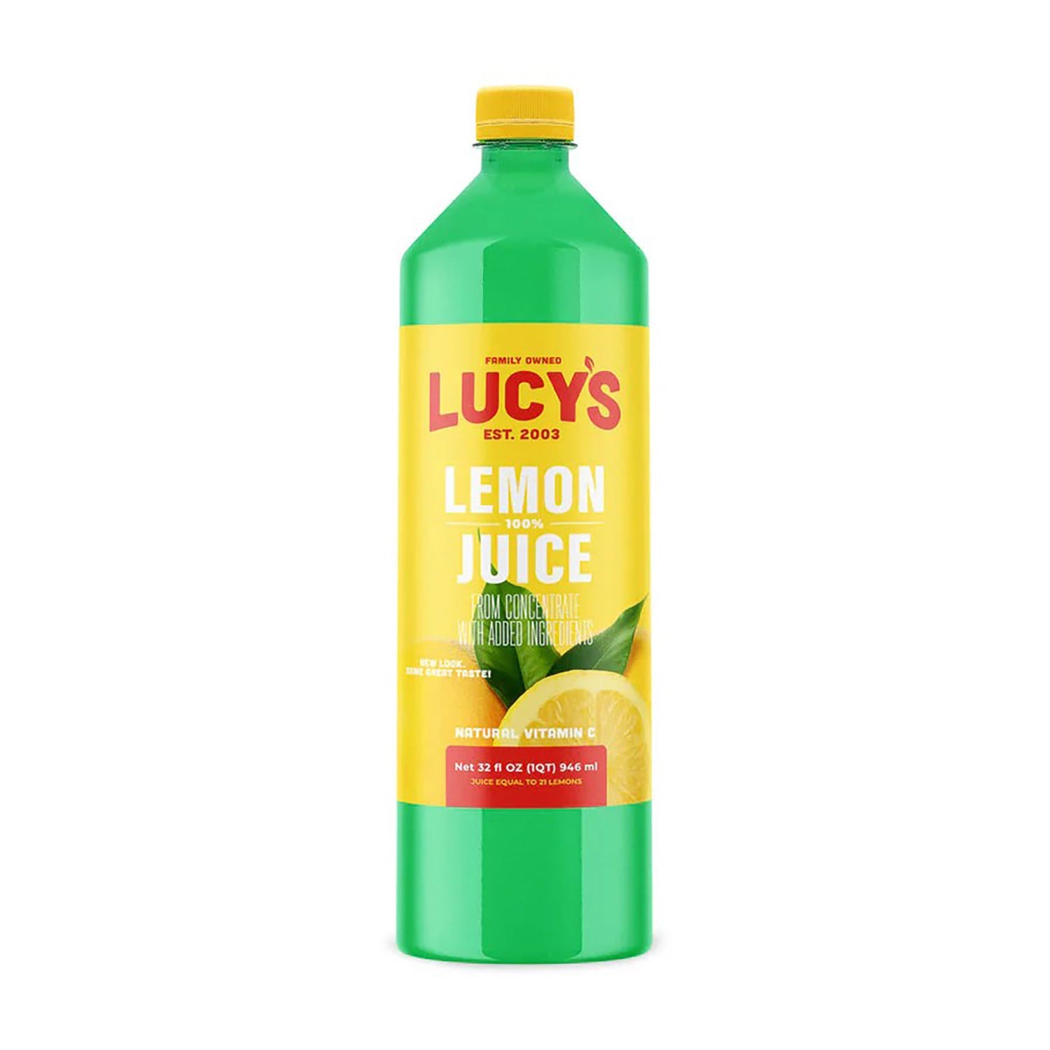 Lucy's Fresh Lemon Juice - 1 Liter Bottle | 100% Natural, No Preservatives | Perfect for Cocktails, Cooking & Healthy Drinks