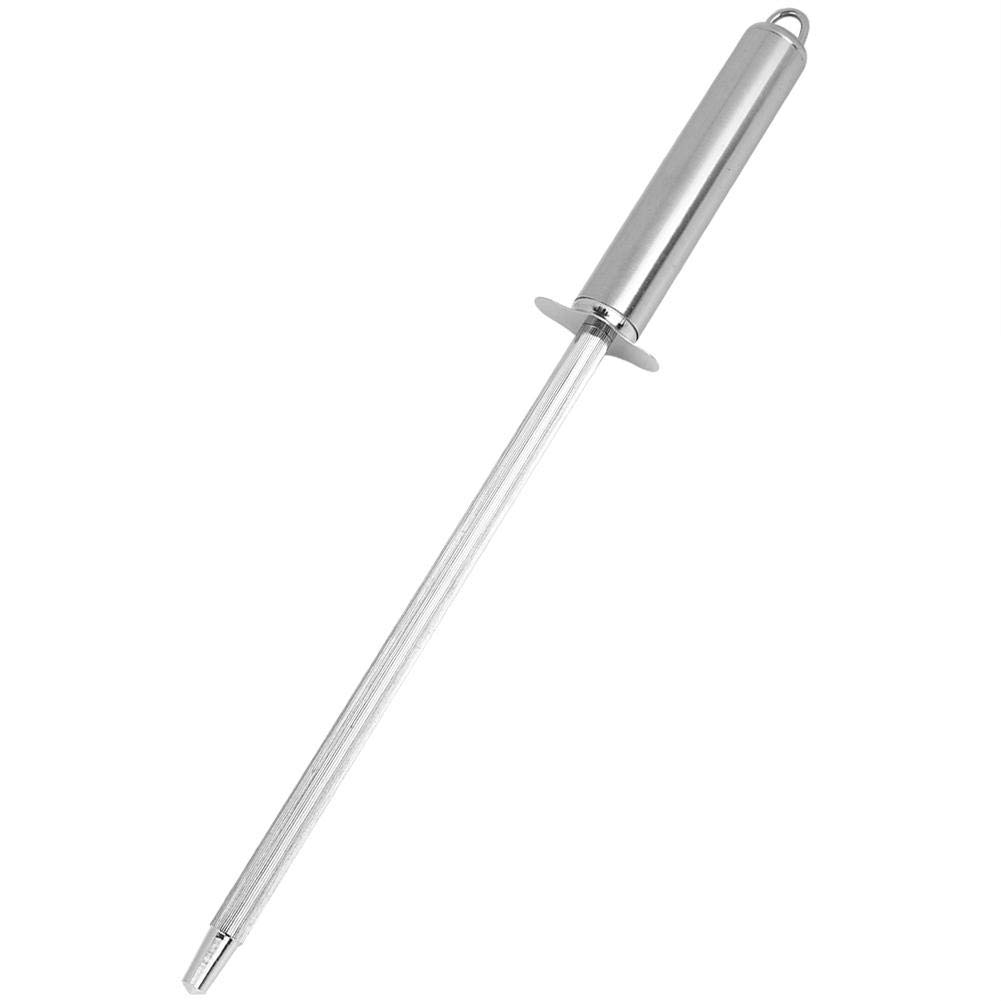 Premium Stainless Steel Kitchen Knife Sharpening Rod with Ergonomic Non-Slip Handle - Professional Chef's Choice for Honing & Maintaining Knife Edges - Ideal for Home Kitchens, Restaurants & Culinary Enthusiasts