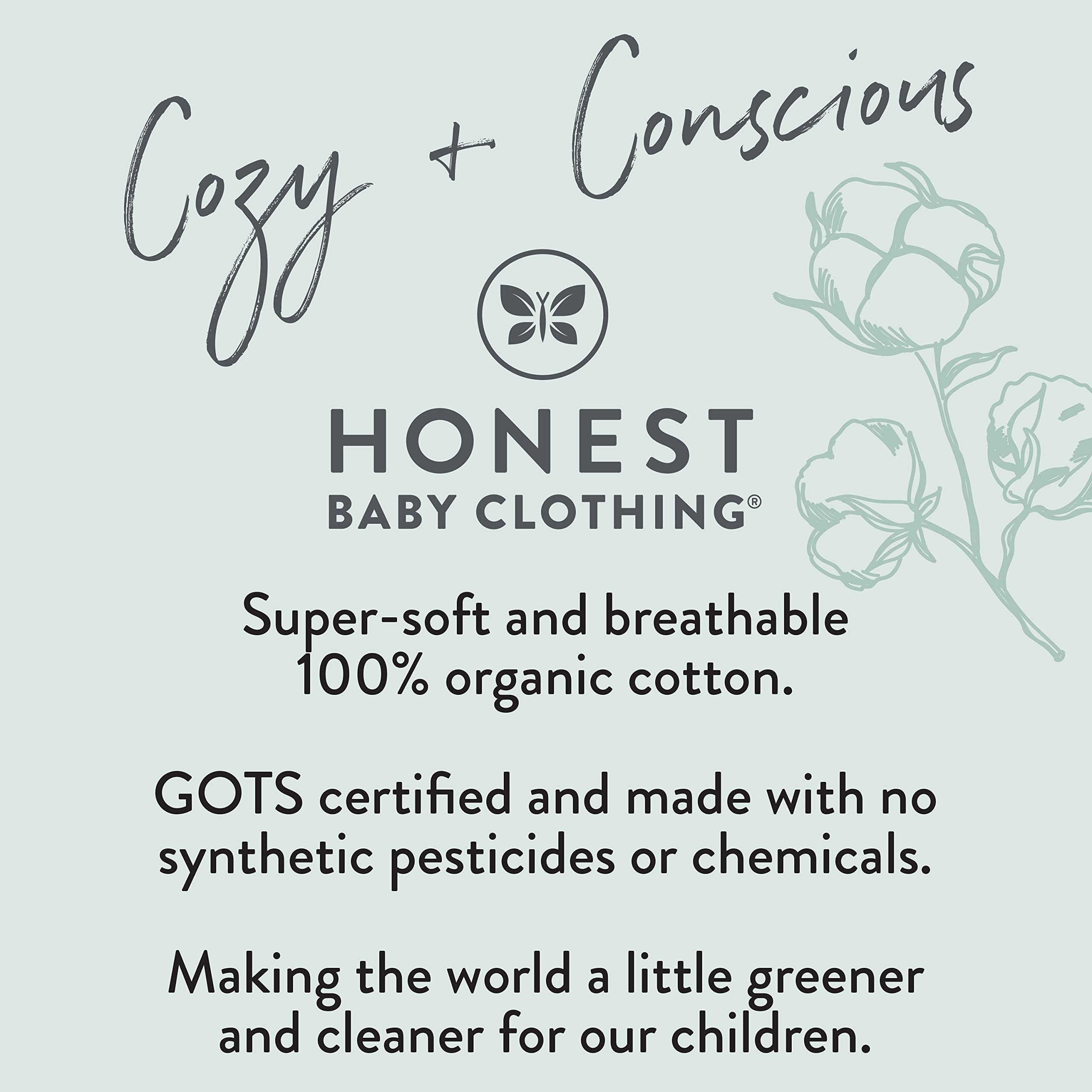 HonestBaby 5-Pack Organic Cotton Waffle Henley Long Sleeve Shirts for Babies & Toddlers - Soft Unisex Infant Clothing for Playtime, Daycare & Family Outings