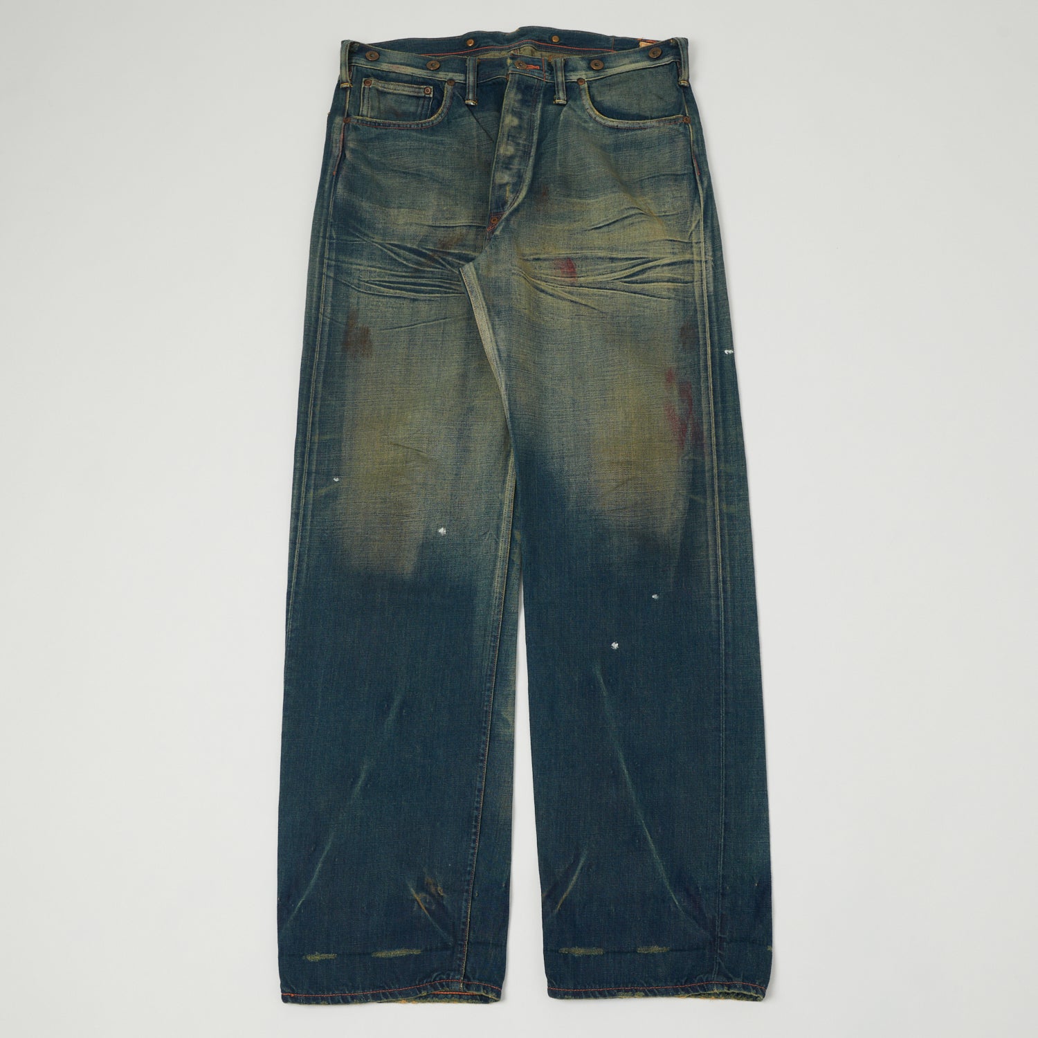 Lee Archives 1930 'Real Vintage Cowboy' 101 Wide Straight Jeans - Heavy Wash Denim for Men | Classic Retro Western Style | Perfect for Rodeo, Ranch Work & Casual Wear