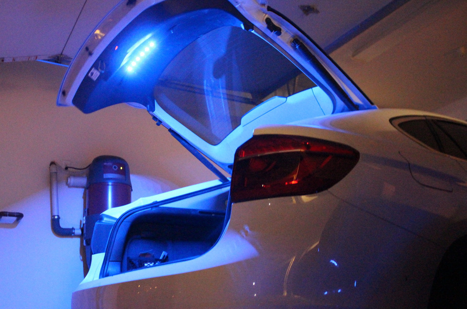 12in Blue to White 18 SMD LED Strip Light for Car Trunk & Cargo Area - Bright Interior Lighting for Cars, Trucks, SUVs & Vans - Perfect for Nighttime Visibility and Custom Vehicle Lighting