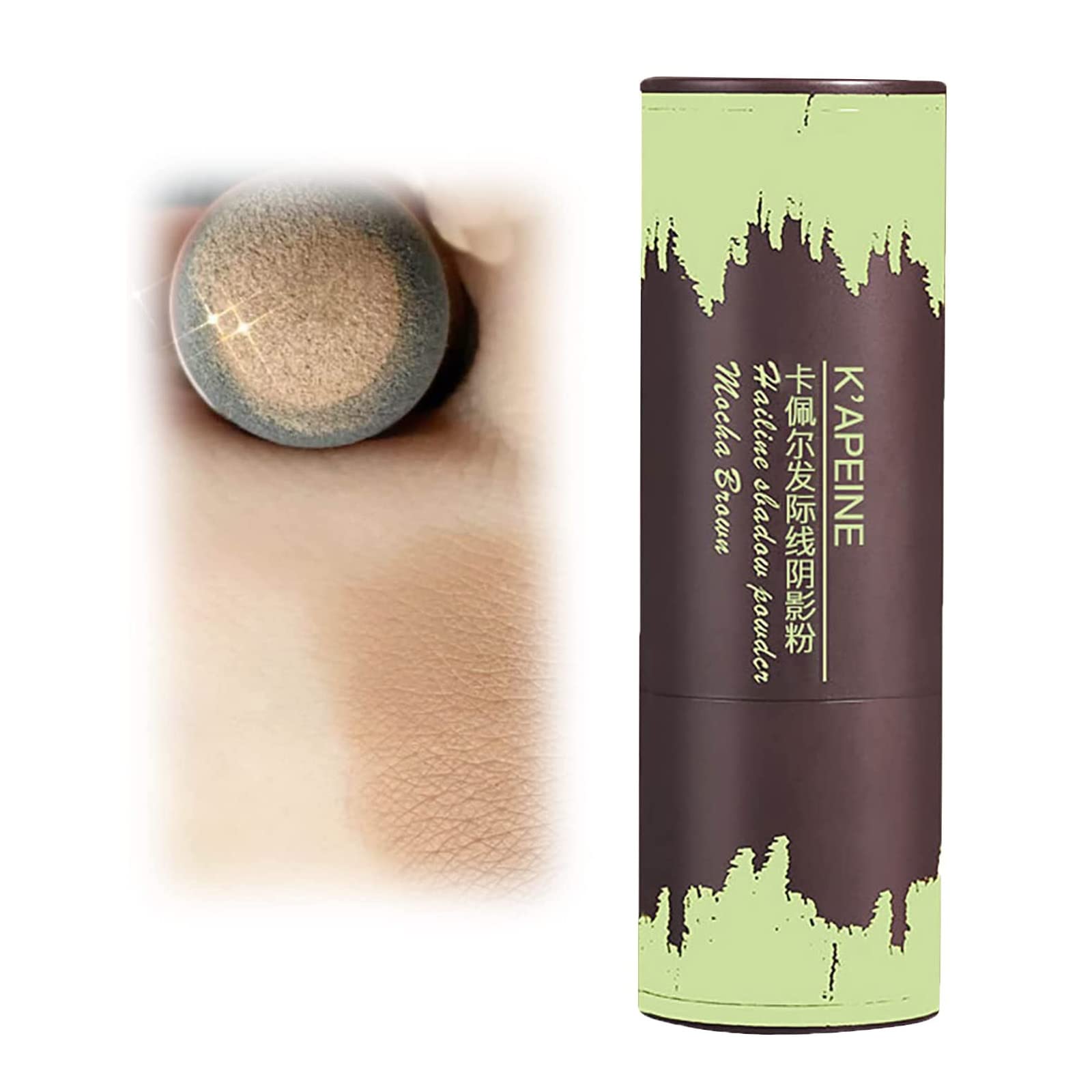 Natural Shade Hairline Powder Stick - Waterproof & Sweatproof Hair Shadow Powder for Thinning Hair | Long Lasting Hairline Contouring Makeup | Perfect for Daily Use, Special Occasions & Hair Loss Concealment (Coffee)
